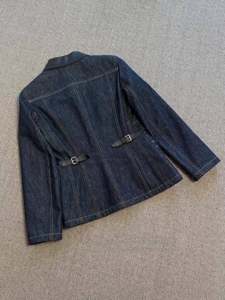 Hermes Hermes Denim leather jacket Size XXS / US 00 / IT 34 - 5 Thumbnail