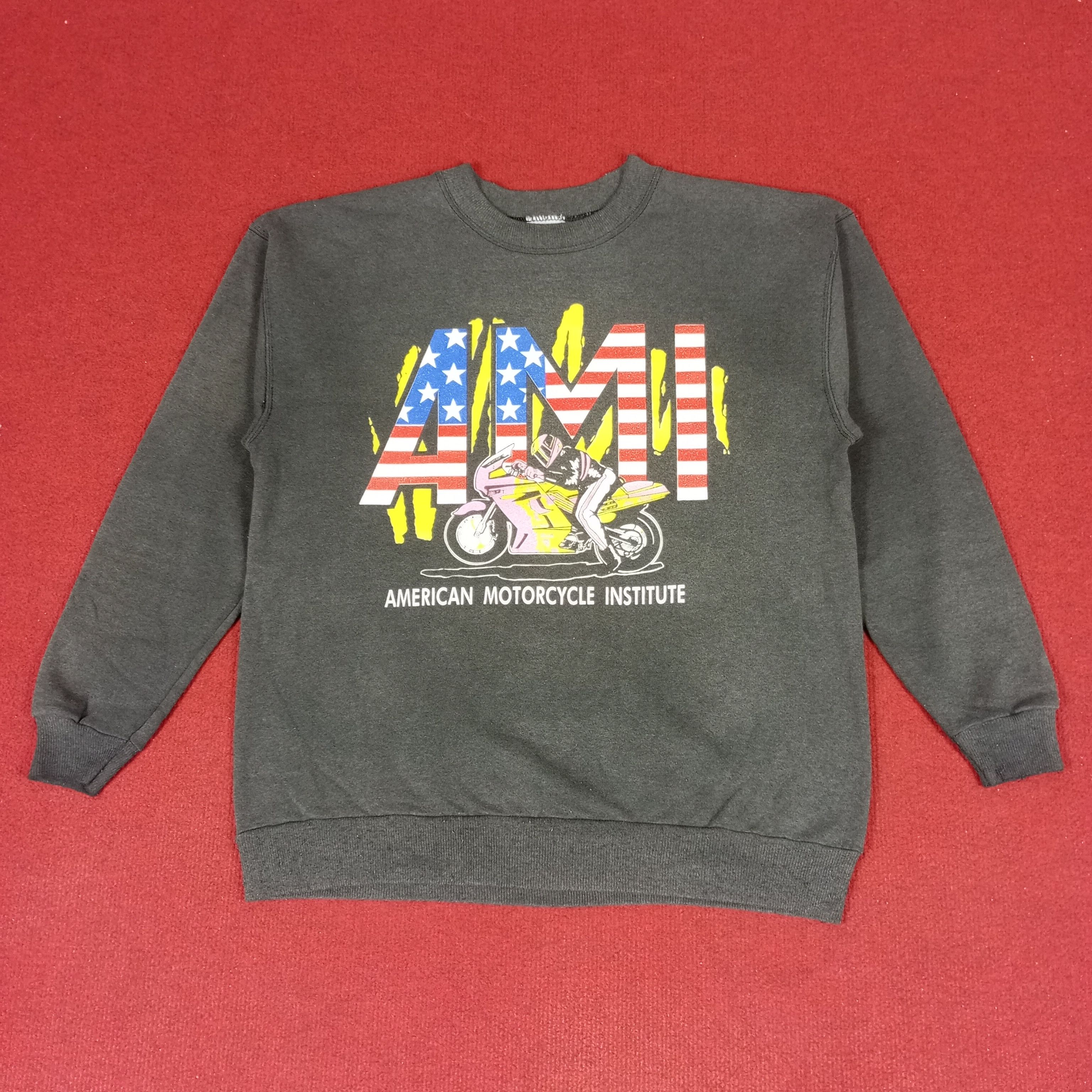 Vintage American Motorcycle Institute Daytona Beach Sweatshirt Size US S / EU 44-46 / 1 - 3 Thumbnail