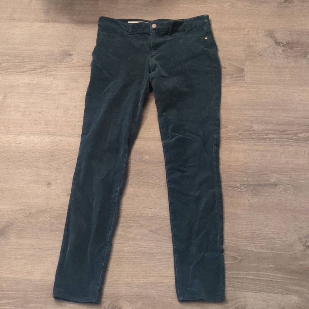 Anthropologie Pilcro And The Letterpress By Anthro Serif Teal Cord Size 28 Size 28" / US 6 / IT 42 - 2 Thumbnail