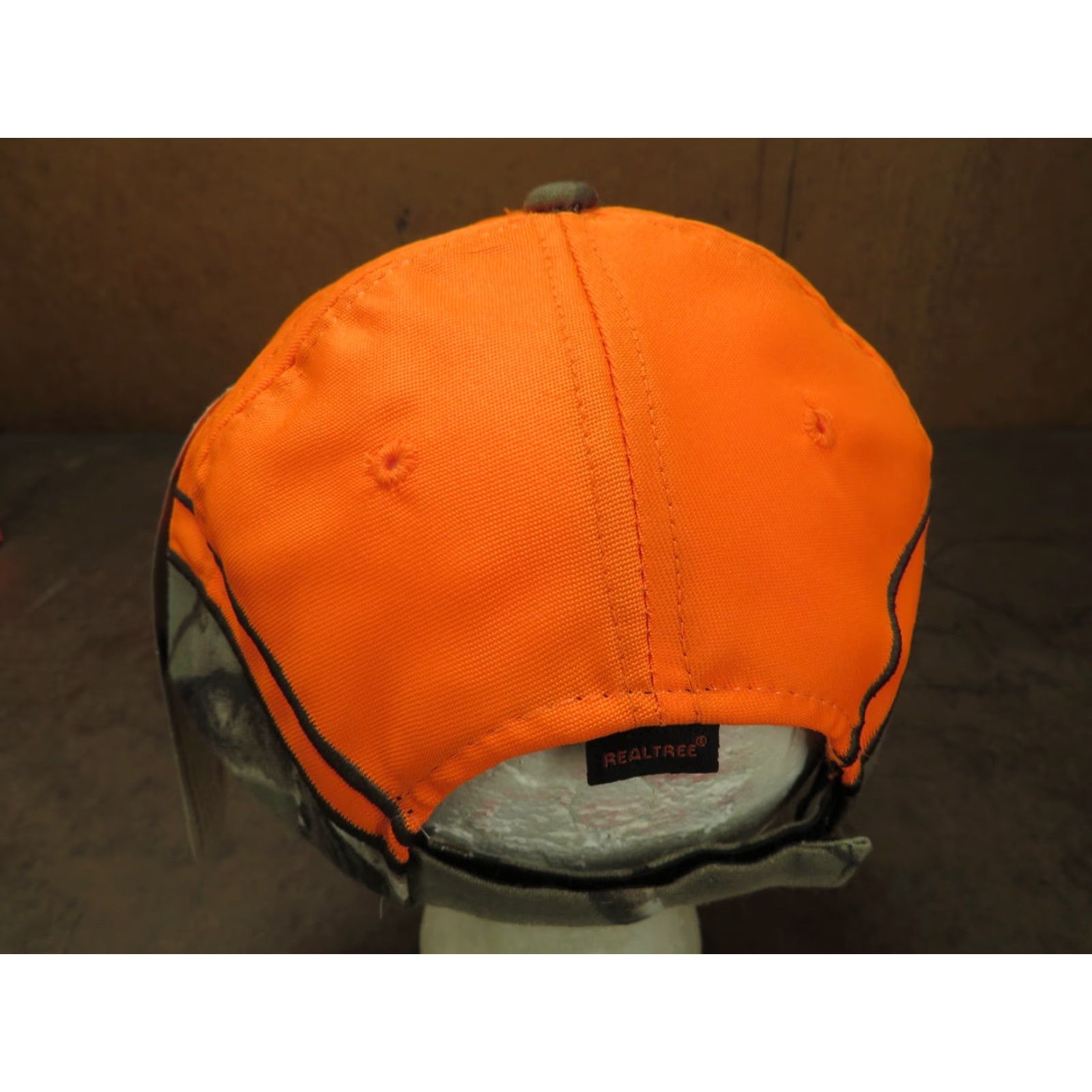 Vintage VTG NWT Precision Equipment camo Blaze Orange Saftey Hunting trucker cap hat Hat Cap Adjustable Snapback HaT 1980s Mens Womens Boys Girls Size 44L - 3 Thumbnail