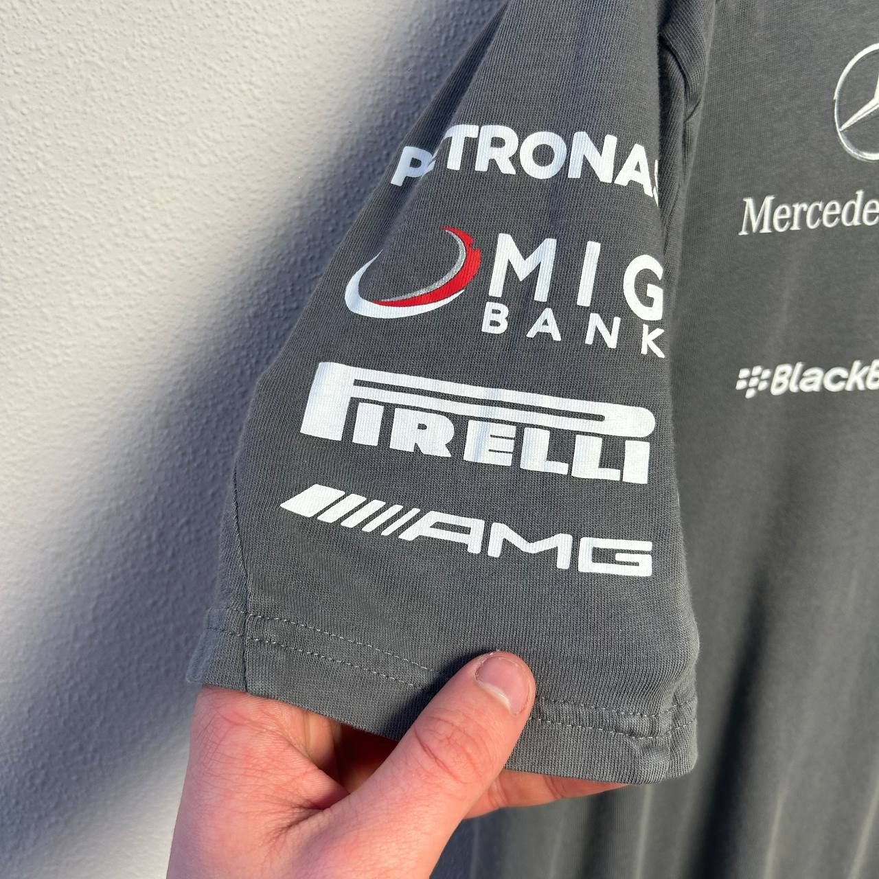 Mercedes-Benz × Puma Mens Puma Mercedes Benz Petronas sponsors racing tee Size US M / EU 48-50 / 2 - 5 Thumbnail