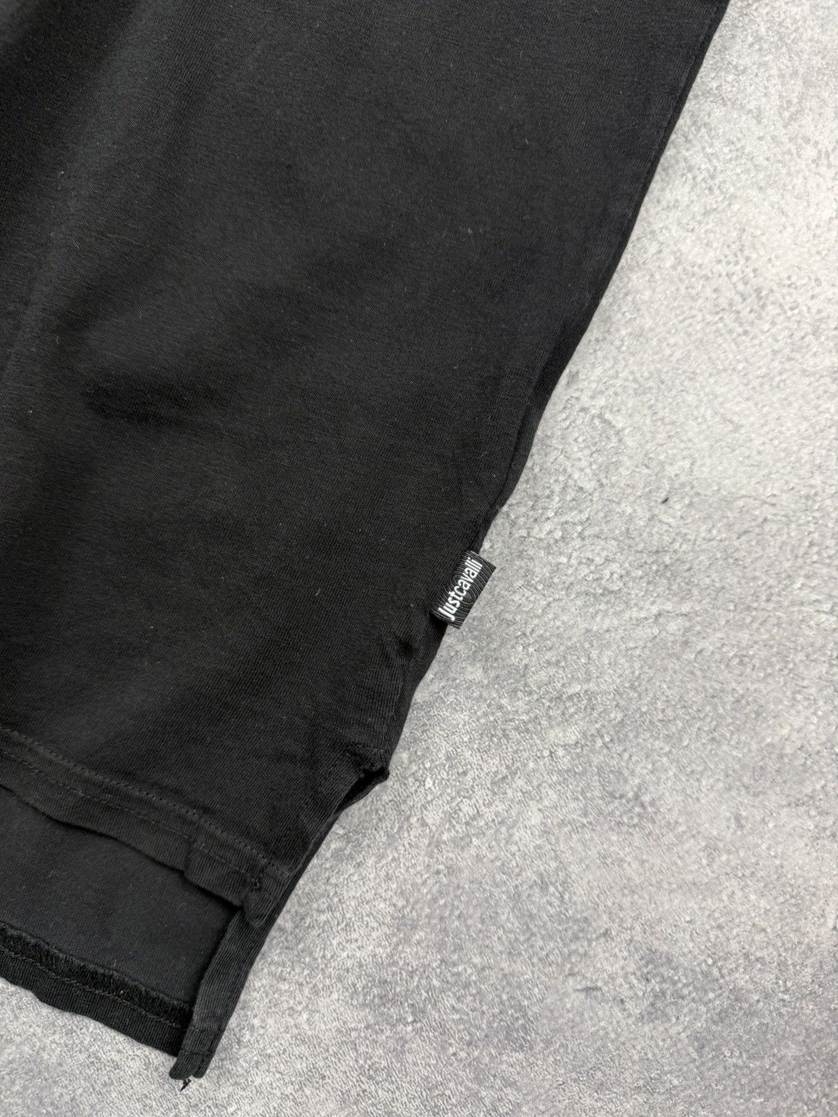 Roberto Cavalli Roberto Just Cavalli T-Shirt Big Logo Black Tee Y2K Hype Size US M / EU 48-50 / 2 - 9 Thumbnail