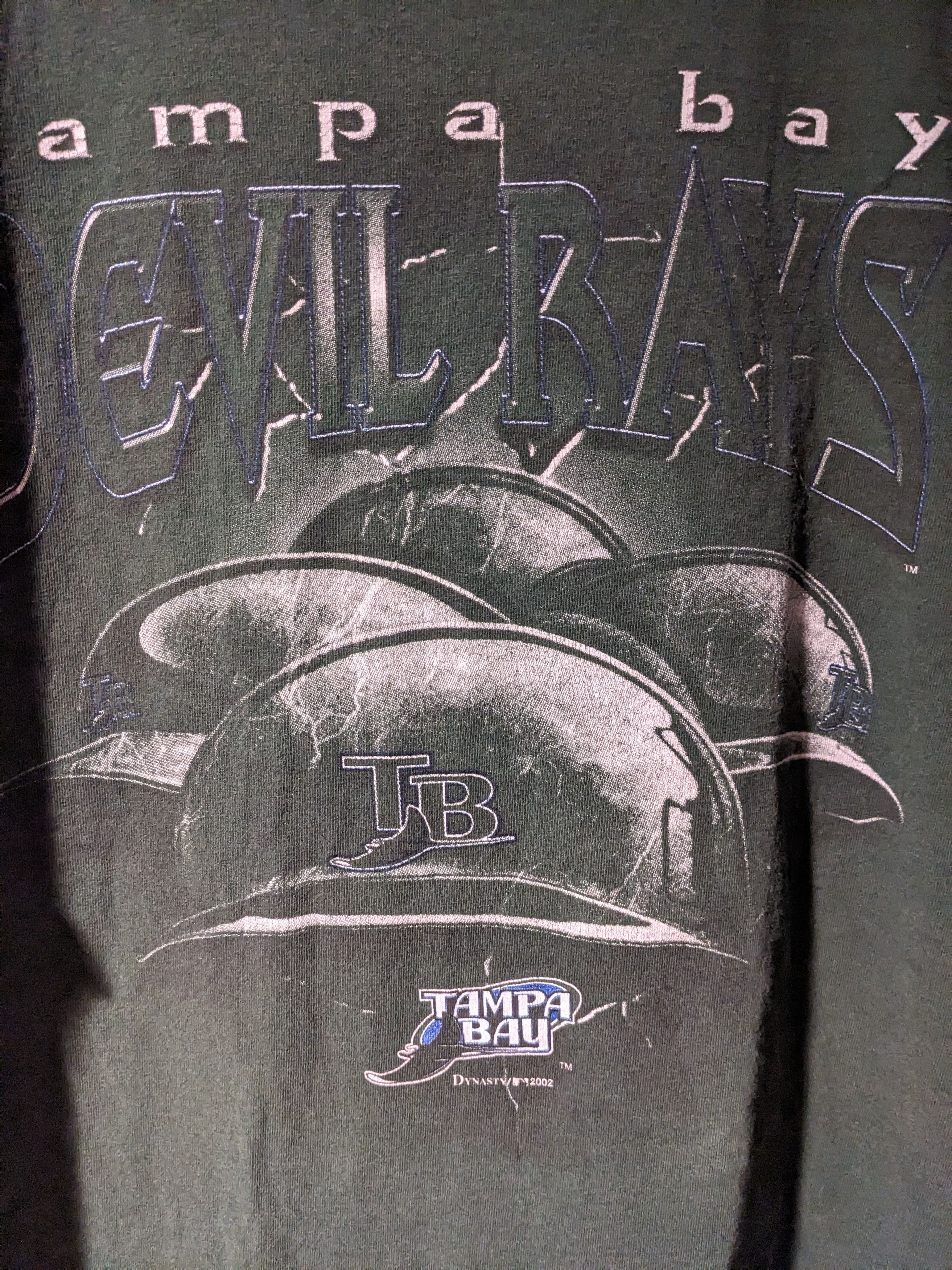 MLB × Vintage Vintage 2002 Tampa Bay Devil Rays MLB Baseball T-Shirt Size US XL / EU 56 / 4 - 2 Thumbnail