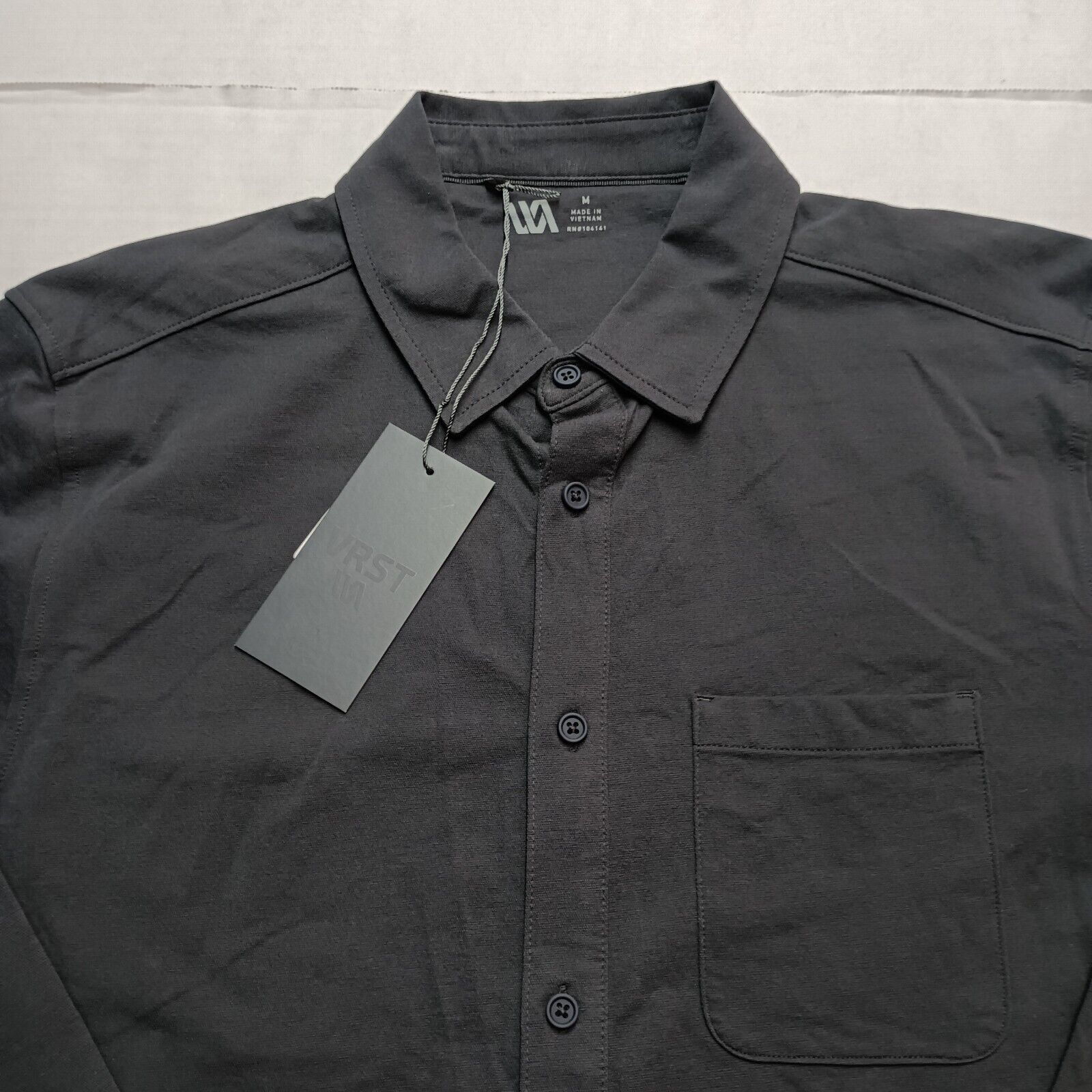 Other VRST Men's Refined Knit Button Up LS Shirt Men's Size M Gray Size US M / EU 48-50 / 2 - 3 Thumbnail