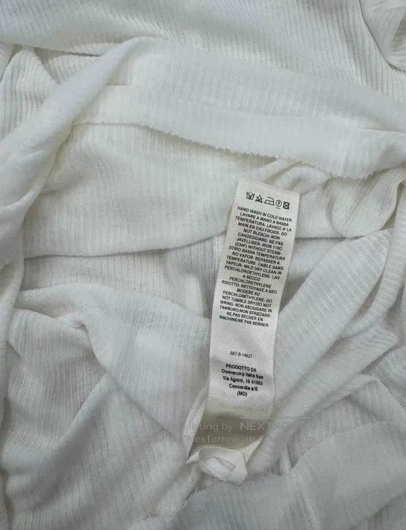 Rick Owens Rick Owens Ladies White Slim Fit Long Sleeve T-Shirt Size S / US 4 / IT 40 - 8 Thumbnail