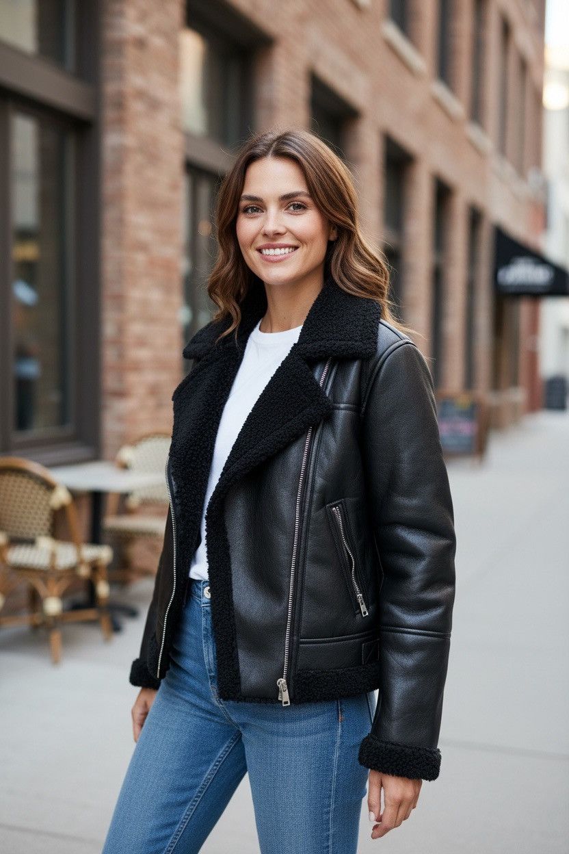 Other Women’s Sebby collection leather jacket Size L / US 10 / IT 46 - 1 Thumbnail