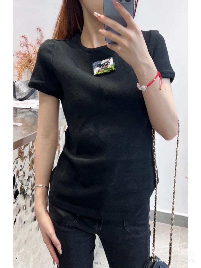 Chanel Chanel 23C embroidered stud beads sequin letter black shor Size XS / US 0-2 / IT 36-38 - 7 Thumbnail
