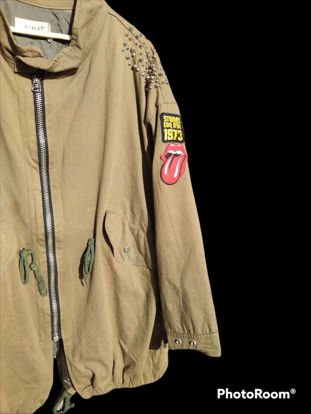 Seditionaries SCALE Studded Military Jacket w/ Rolling Stones Patch Size US L / EU 52-54 / 3 - 3 Thumbnail