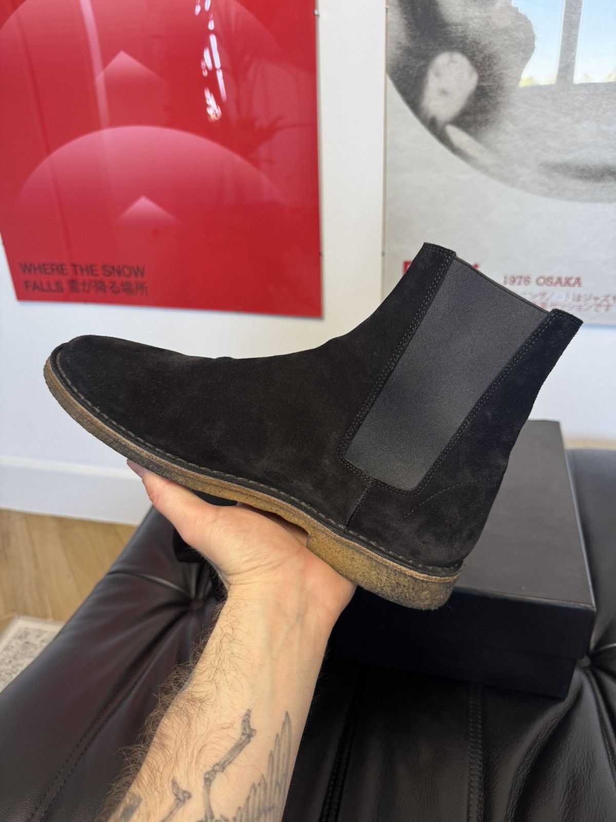 Saint Laurent Paris Saint Laurent Paris SLP Chelsea Boots Hedi Slimane Designer Size US 9 / EU 42 - 2 Thumbnail