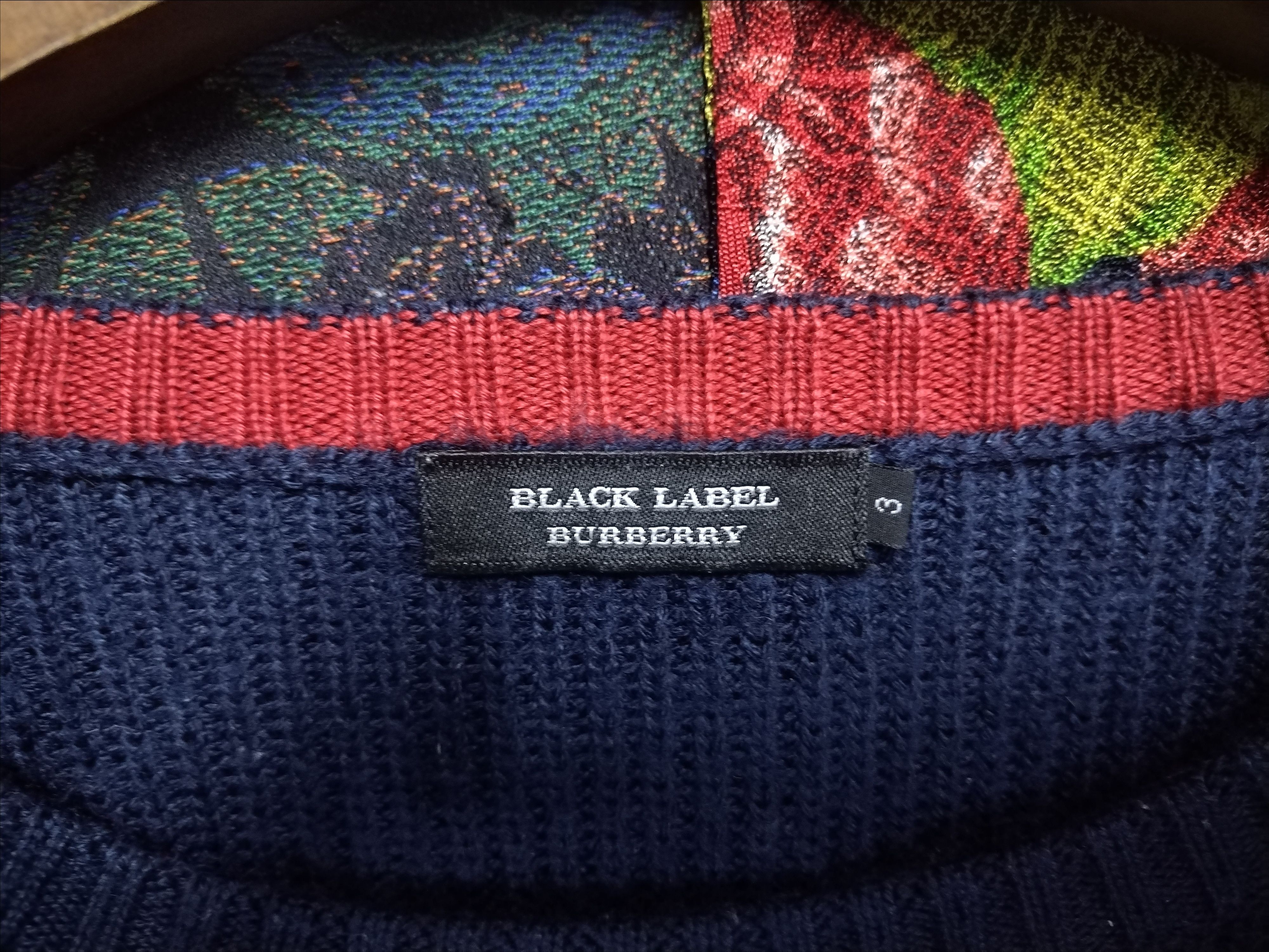 Aran Isles Knitwear × Burberry Vtg Burberry Black Label Knitwear Rare Double Line Size US M / EU 48-50 / 2 - 18 Thumbnail