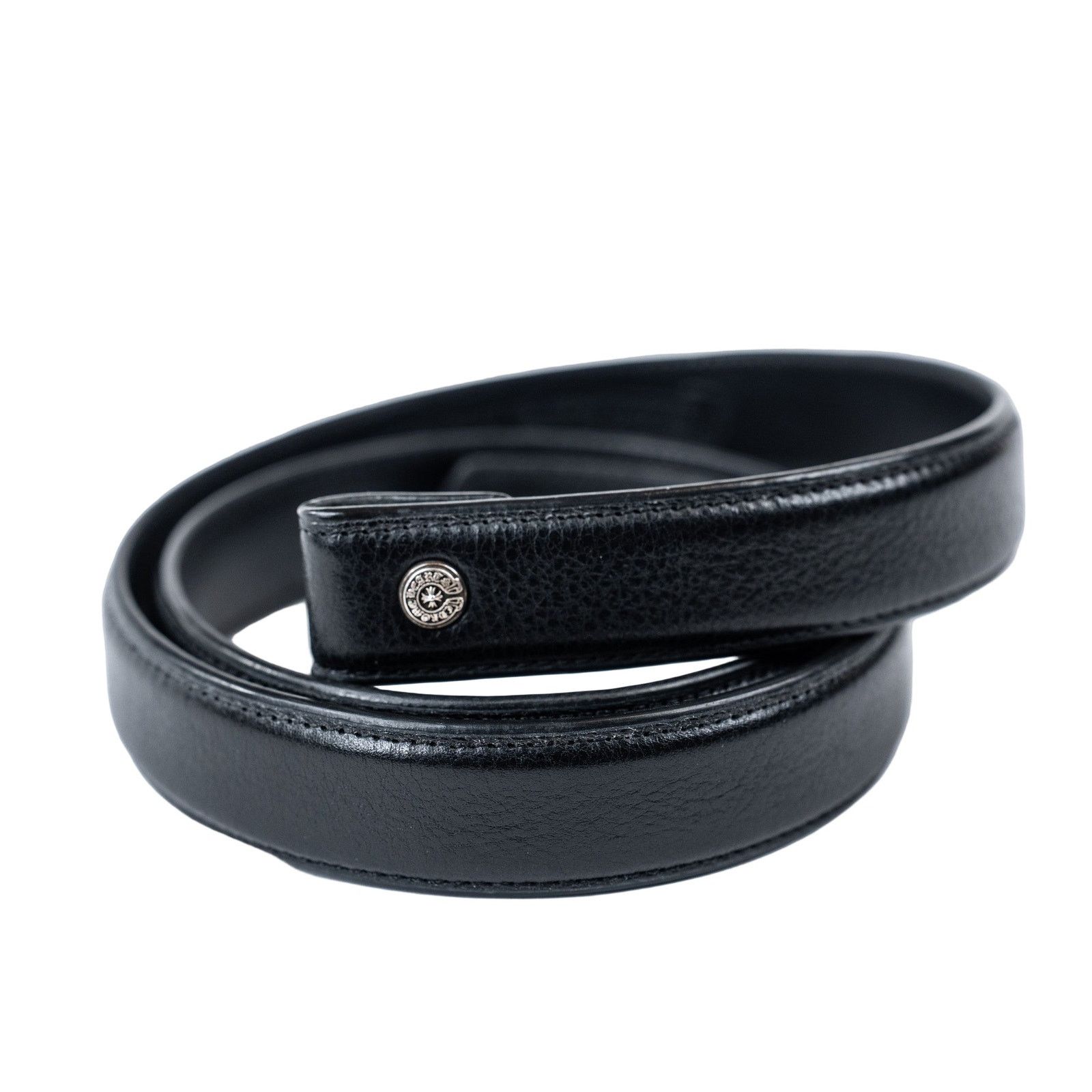 Chrome Hearts Black Thin Soft Leather Strap Size 34 - 11 Thumbnail
