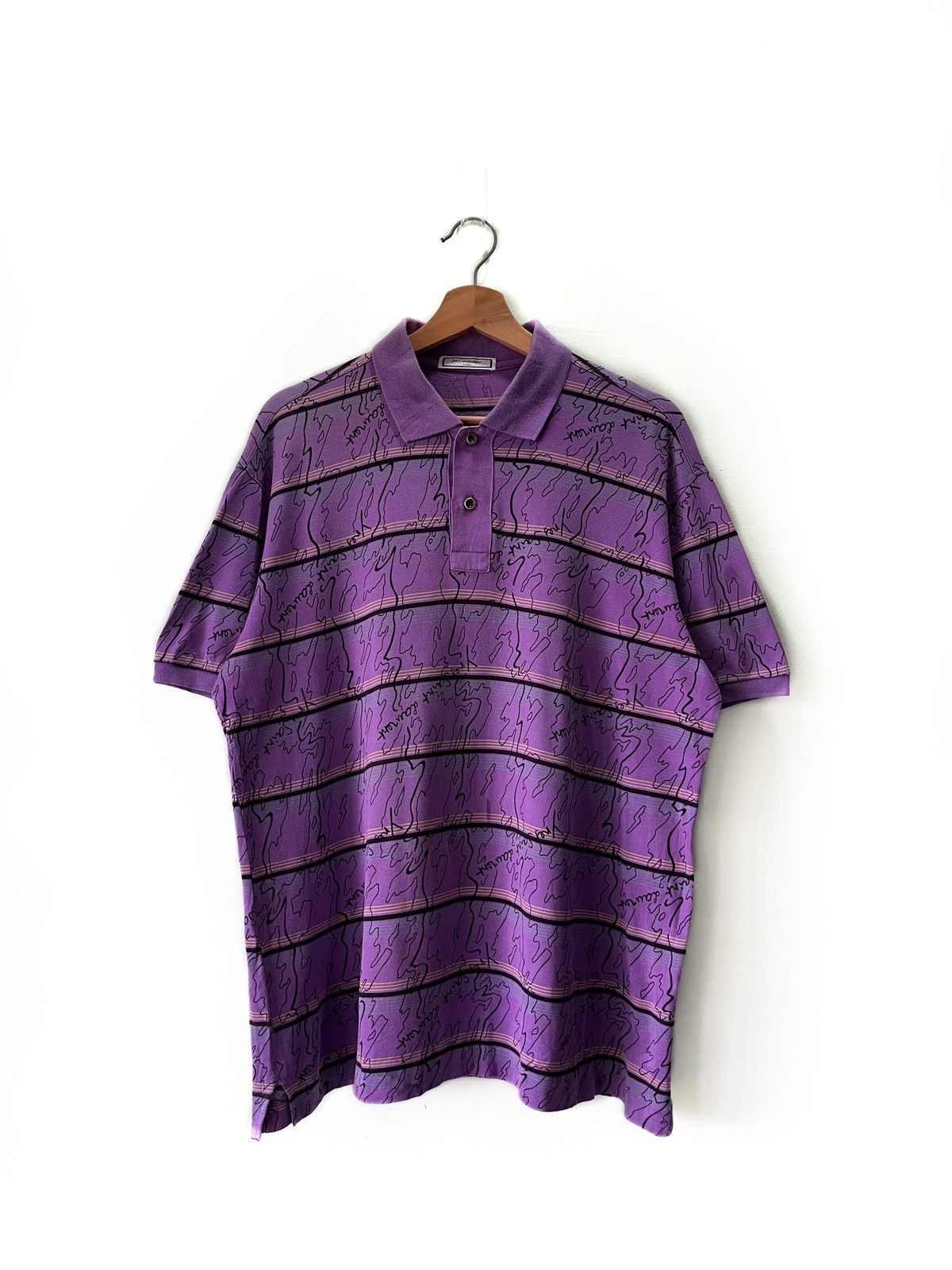 Designer × Saint Laurent Paris × Yves Saint Laurent Yves Saint Laurent Polo Shirt Monogram Size US L / EU 52-54 / 3 - 1 Thumbnail