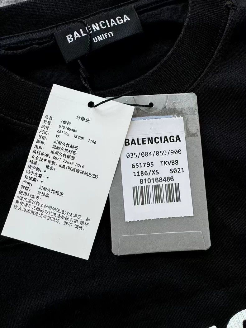 Balenciaga Havoc Short Sleeve T-Shirt Crew Neck Top
