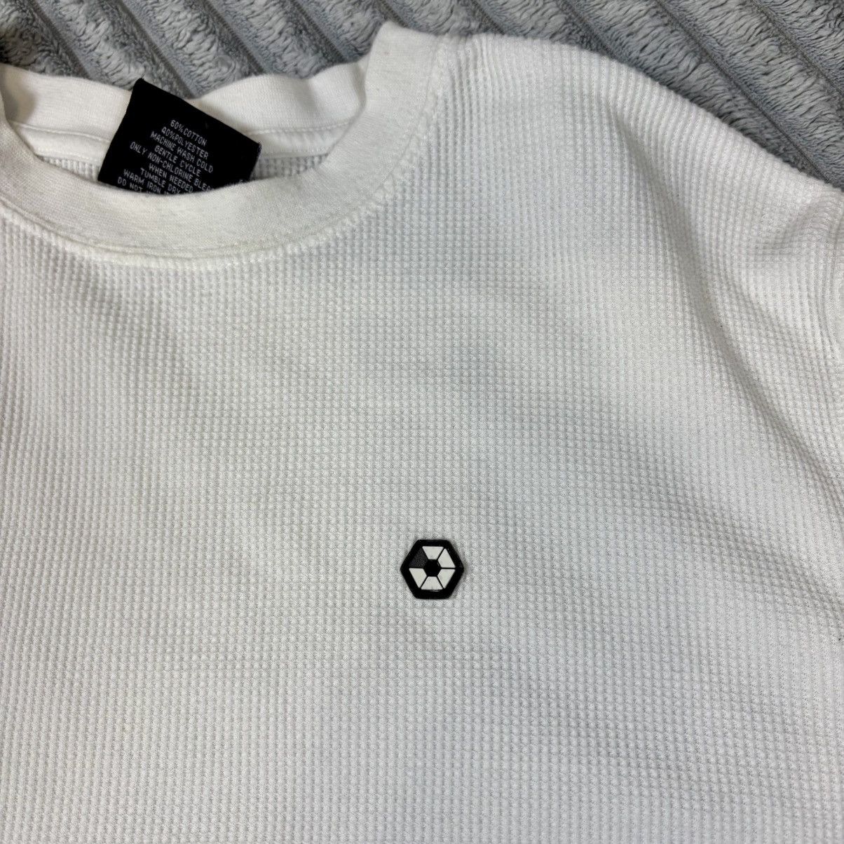 Southpole South Pole Men's Long Sleeve White Waffle Weave Crew Neck XL Size US L / EU 52-54 / 3 - 9 Thumbnail