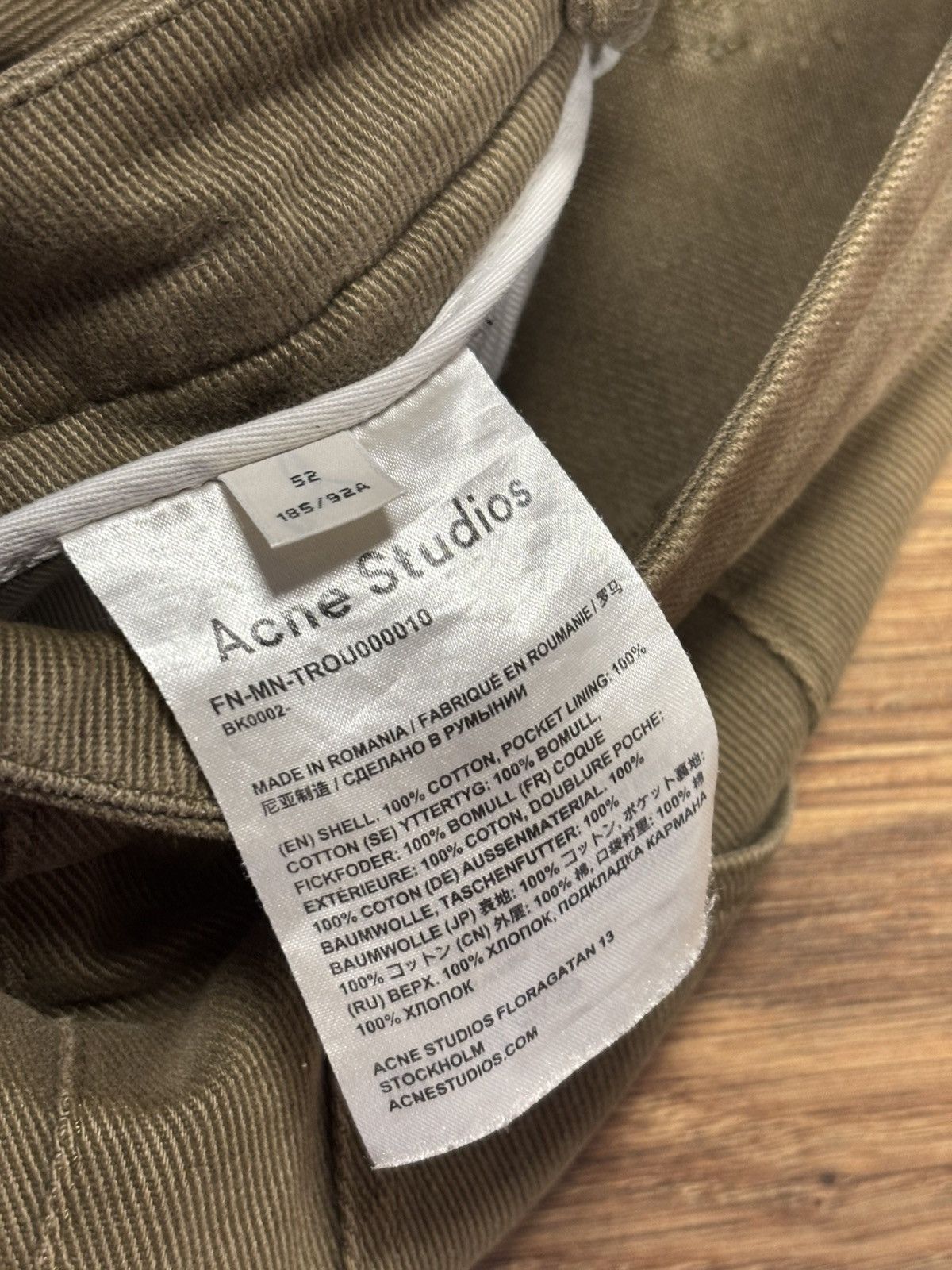 Acne Studios Acne Studios Workwear Pants Hunter Green Rare Size US 36 / EU 52 - 11 Thumbnail