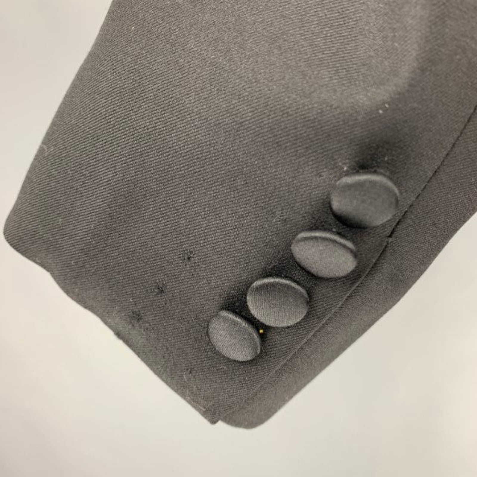 Ermenegildo Zegna ERMENEGILDO ZEGNA Size 40 Black Wool Peak Lapel Sport Coat Size 40R - 4 Thumbnail
