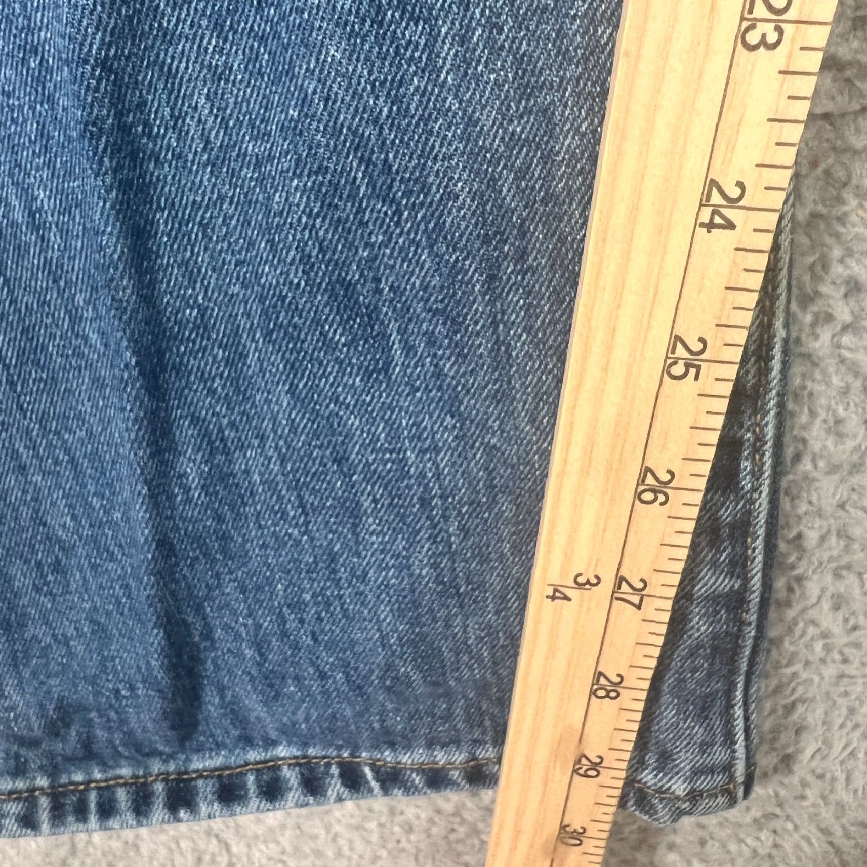 Levi's Levi's 501 Jeans Mens Regular Fit 38x30 Blue Straight Leg Button Fly Denim Size US 38 / EU 54 - 2 Thumbnail