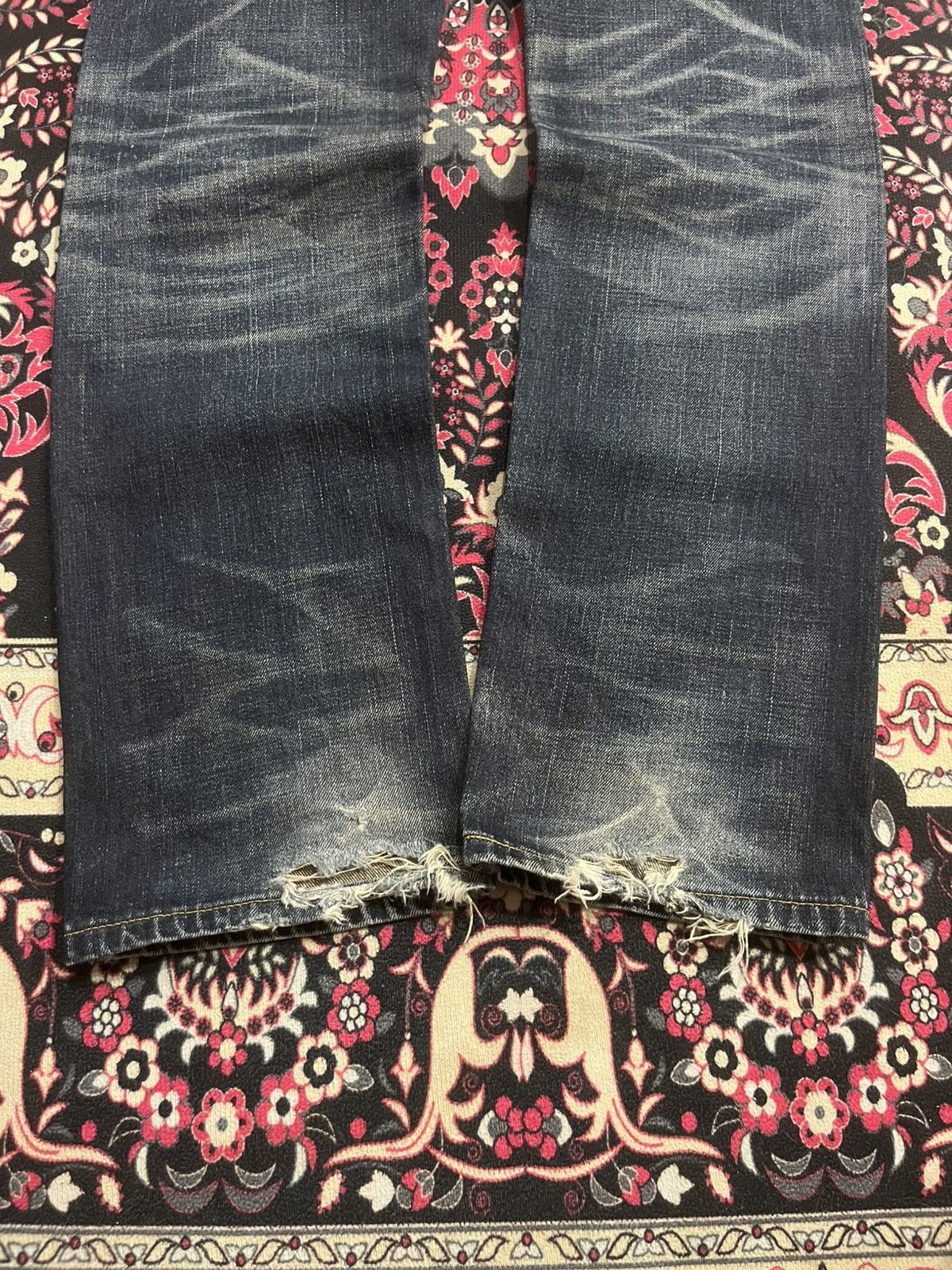 Edwin ⚡️Selvedge⚡️Vintage Edwin 505Z Buckle Back Blue Washed Jeans Size US 29 - 14 Thumbnail