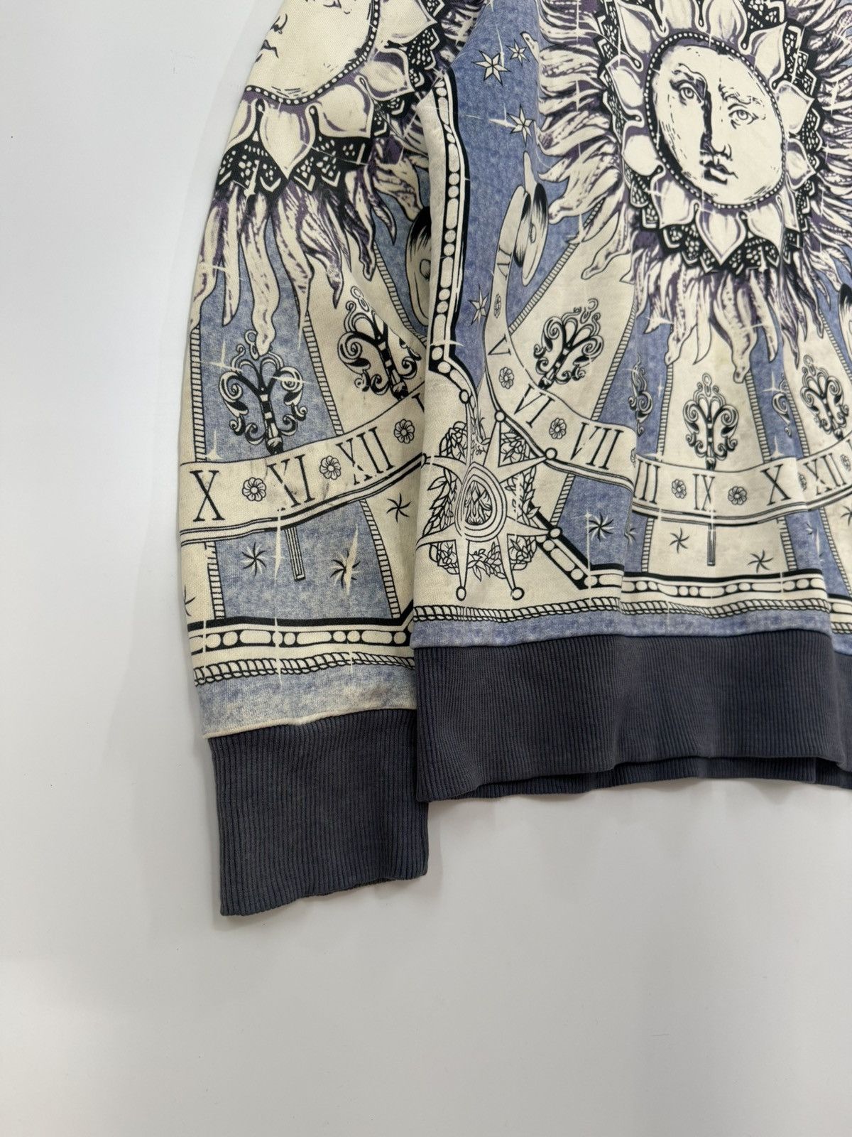 Dolce & Gabbana 🔥 D&G Majolica Sun Sweat Survival Distressed Celestial AOP Size L / US 10 / IT 46 - 4 Thumbnail