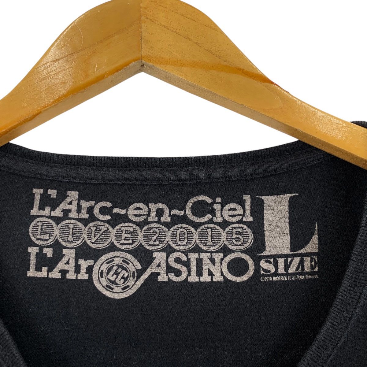 Vintage LARC EN CIEL Band LARCASINO Tour Live 2015 Tee Shirt Size L / US 10 / IT 46 - 6 Thumbnail