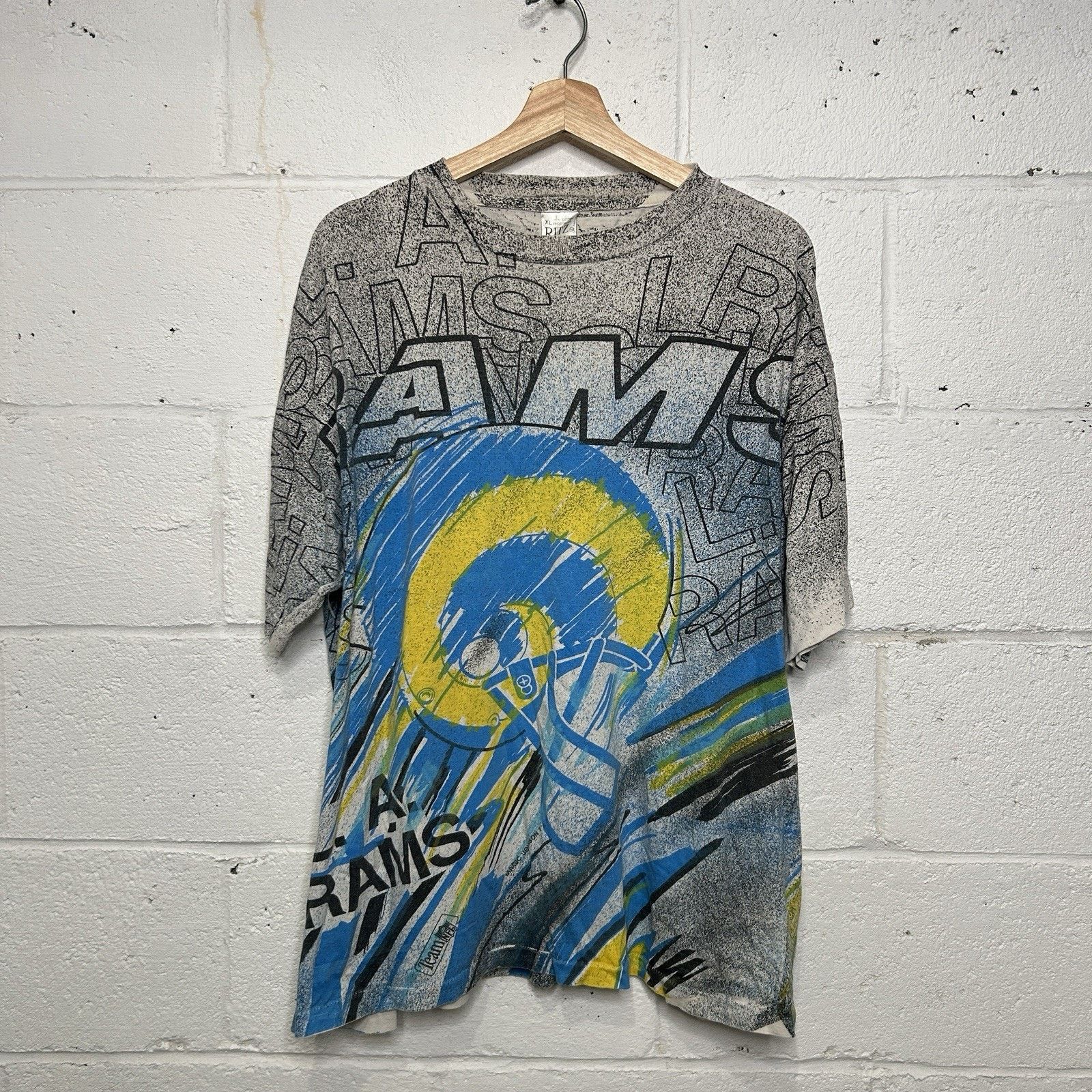Vintage Vintage Magic Johnson Rams Marker AOP Rare Size US XL / EU 56 / 4 - 1 Thumbnail