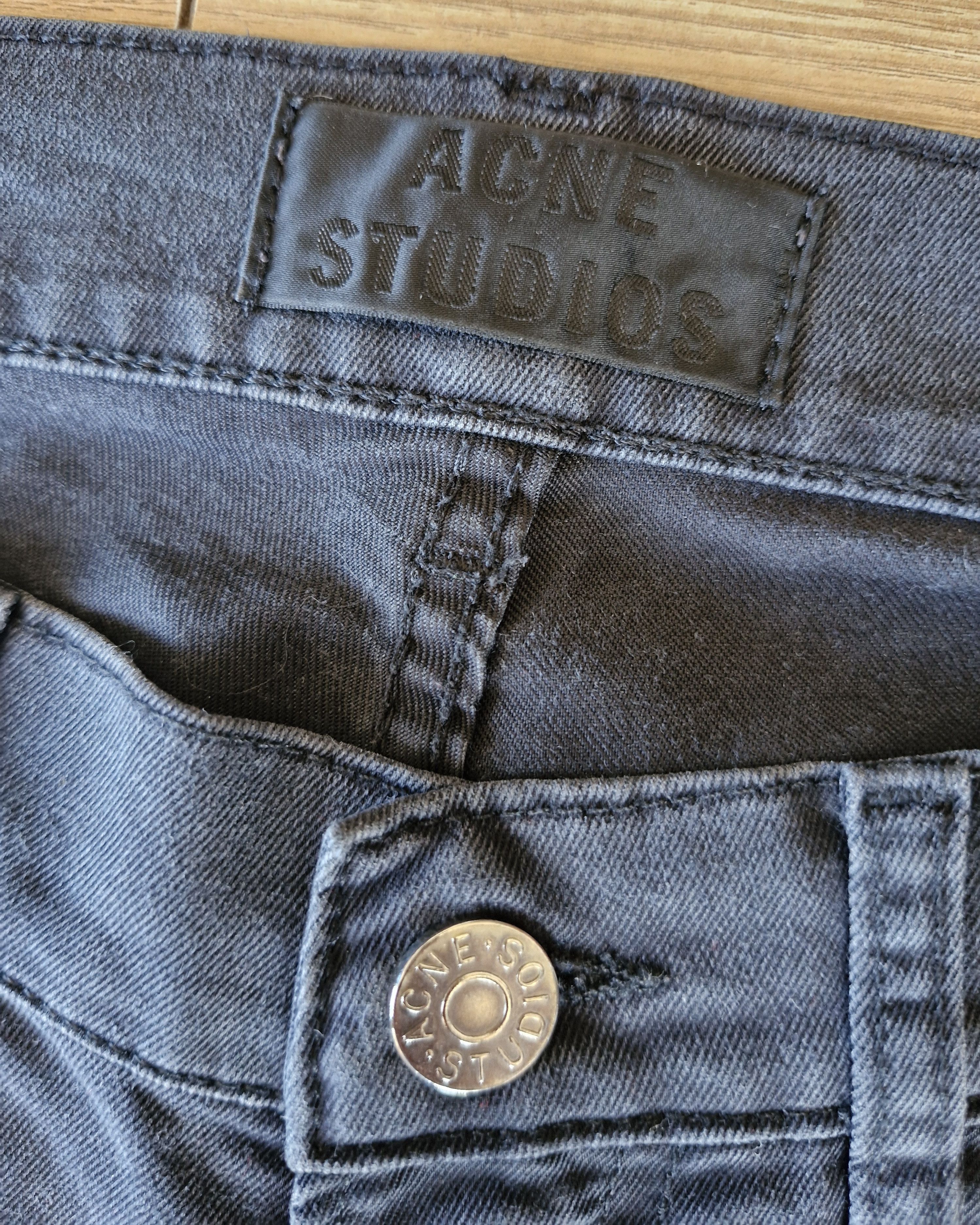 Acne Studios Acne Studios Ace Ups Black Jeans men's straight slim Size US 31 - 2 Thumbnail