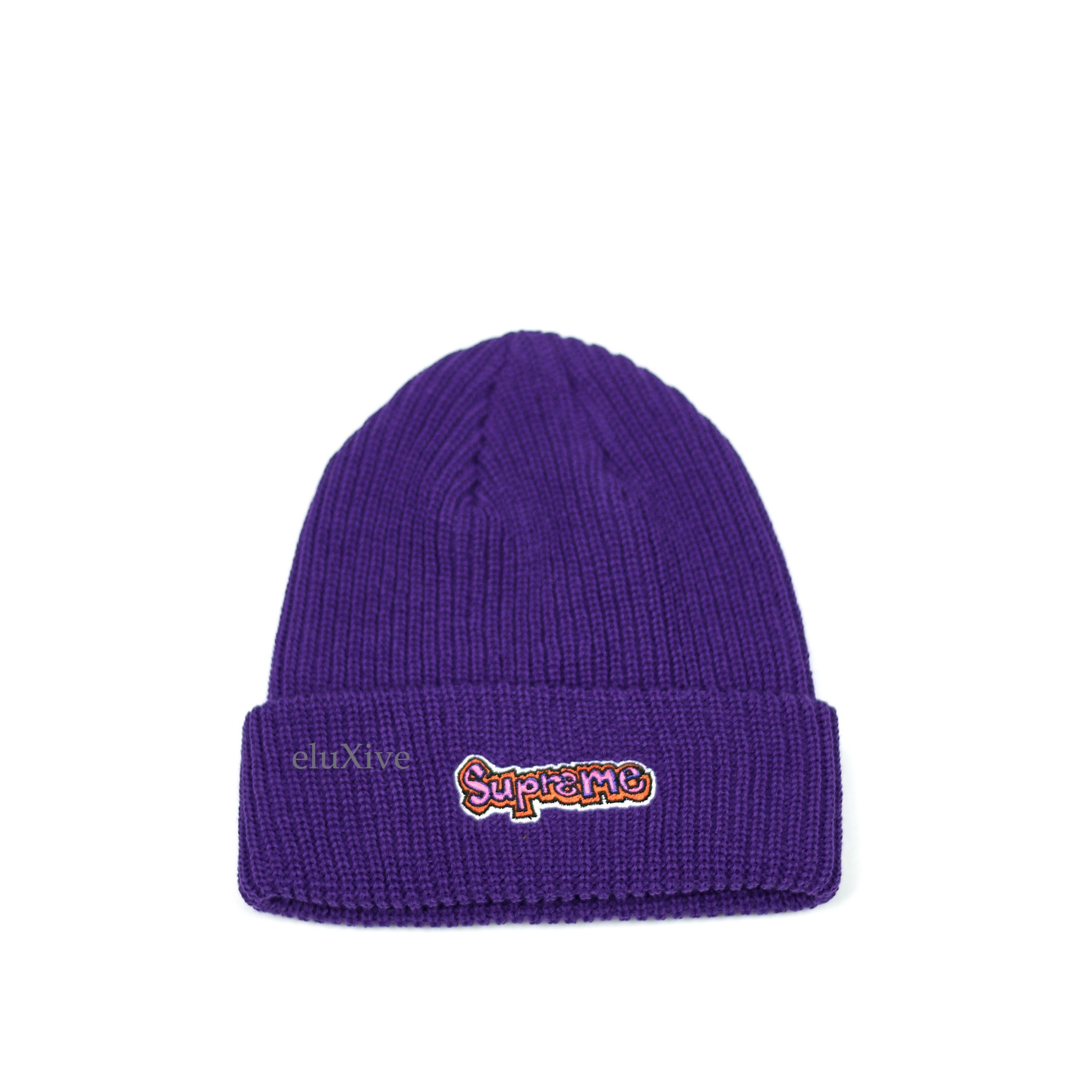 Supreme Supreme Gonz Logo Beanie (Purple) Size ONE SIZE - 1 Preview