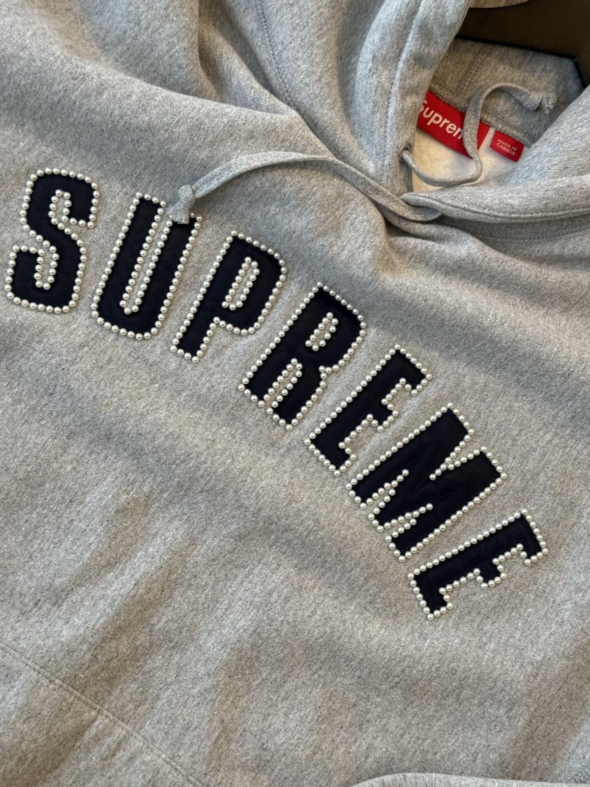 Supreme Supreme Pearl Logo Hoodie Size US XXL / EU 58 / 5 - 5 Thumbnail