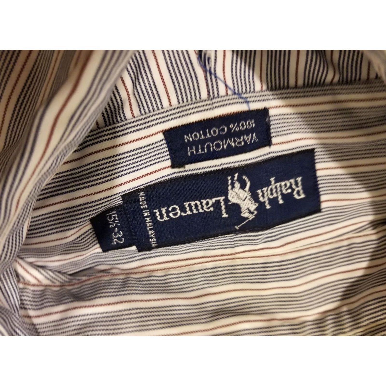 Polo Ralph Lauren Polo Ralph Lauren Dress Shirt Mens Gray Cotton Button 15 1/2 32 15.5 Size 42R - 3 Thumbnail