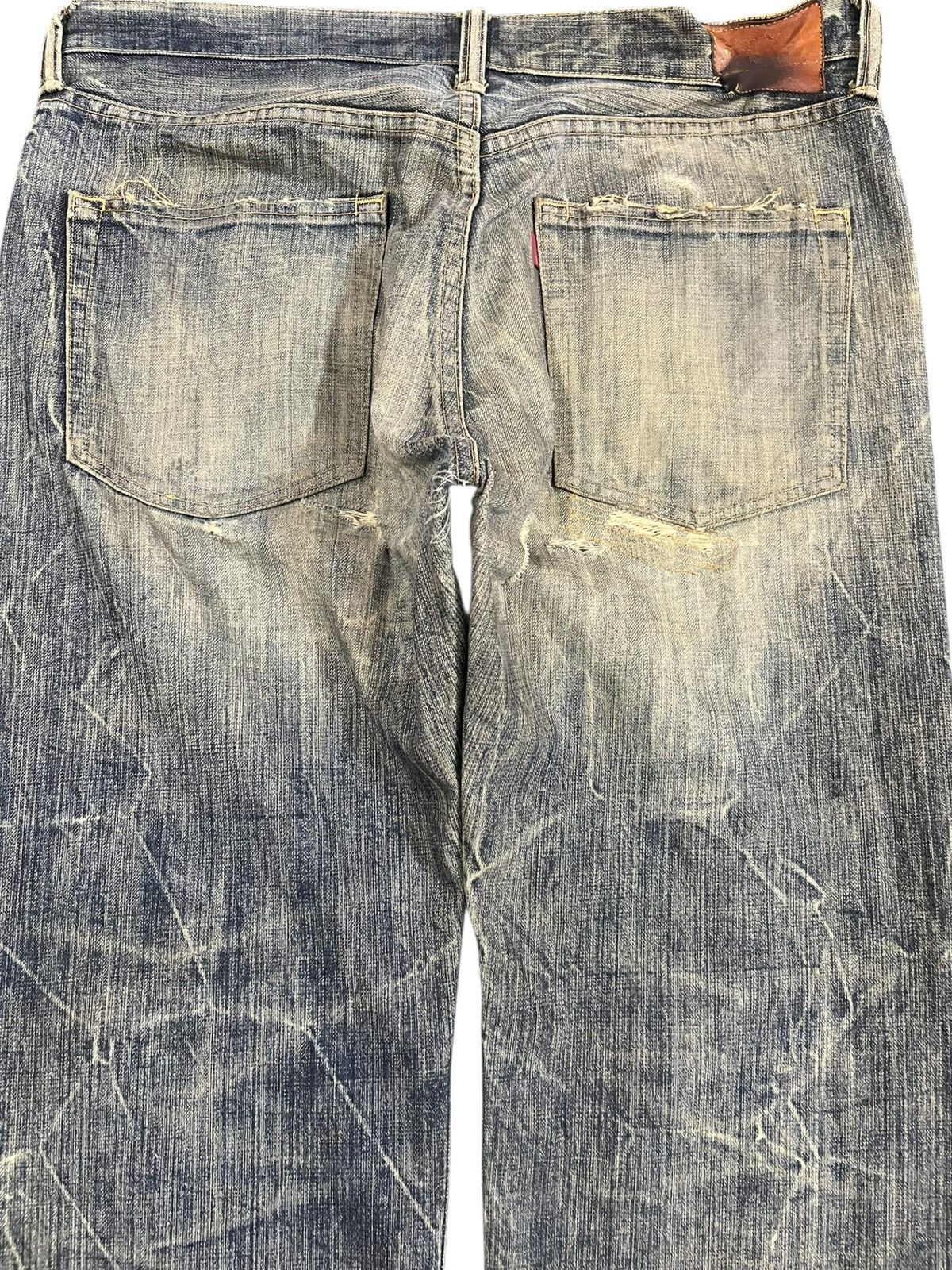 Eternal × If Six Was Nine × Japan Blue Vintage Eternal Mudwash Ripped Distressed Denim Size US 35 - 7 Thumbnail