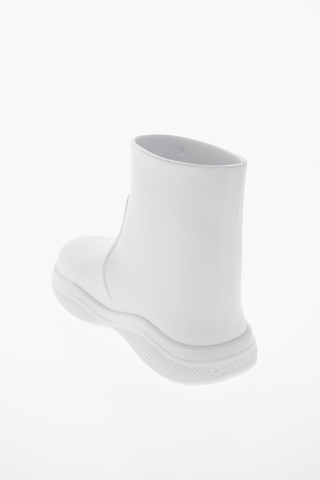 Prada o1B3y1r0226 Rubber Booties in White Size US 9 / IT 39 - 4 Thumbnail