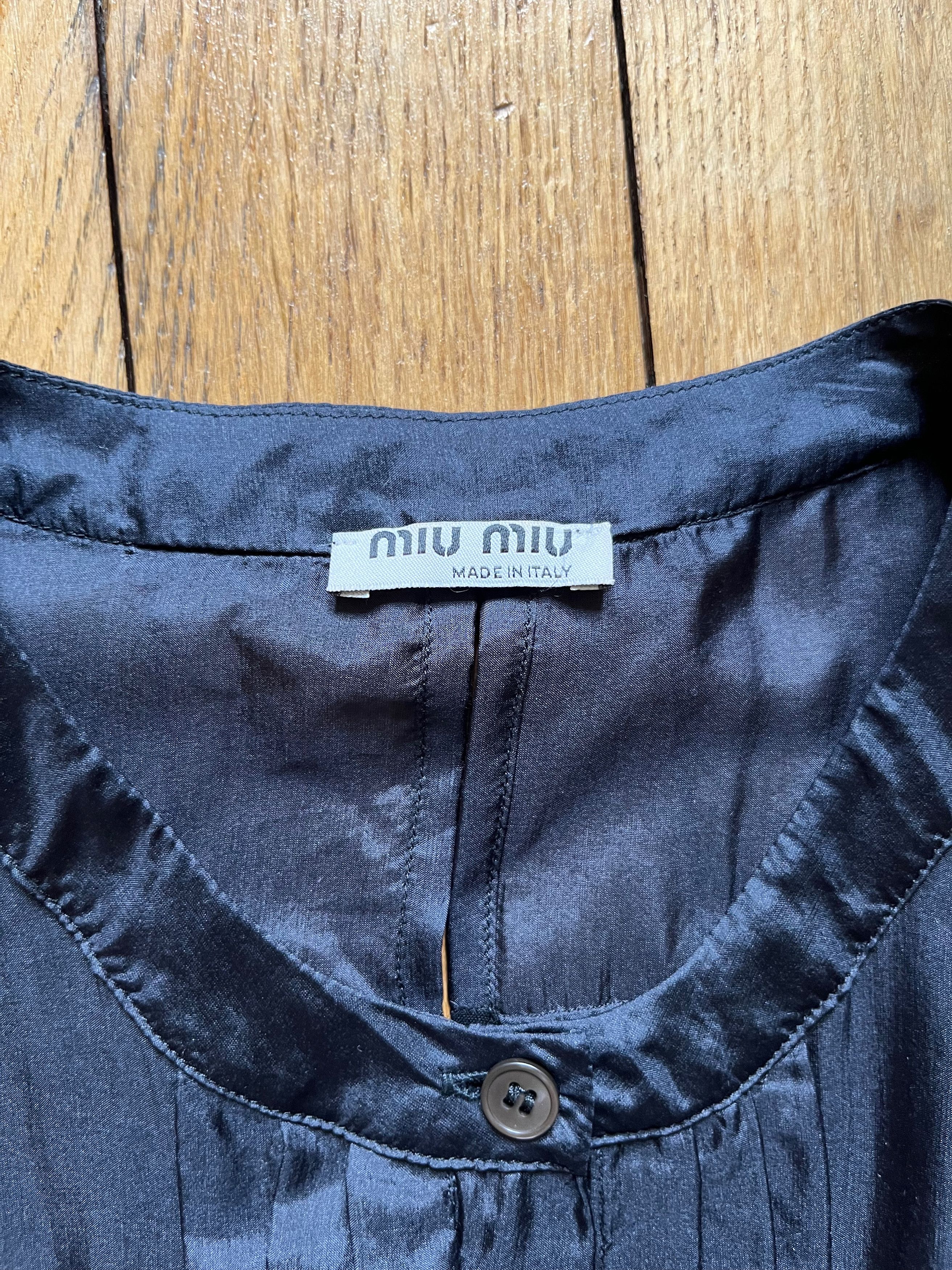 Miu Miu Miu Miu vintage top with silk insert Size M / US 6-8 / IT 42-44 - 4 Thumbnail
