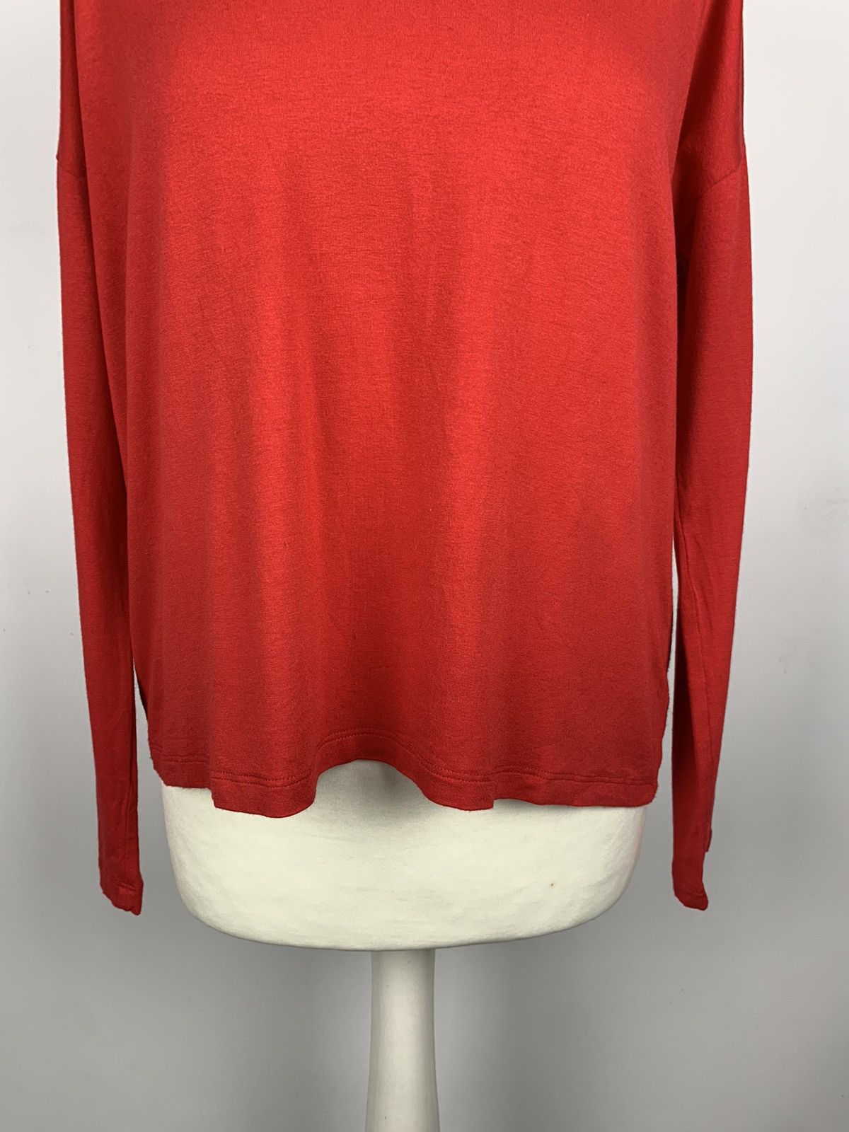 Other Ivko Woman V-Neck Long Sleeve T-Shirt Red Size 36 Luxury Size XS / US 0-2 / IT 36-38 - 3 Thumbnail