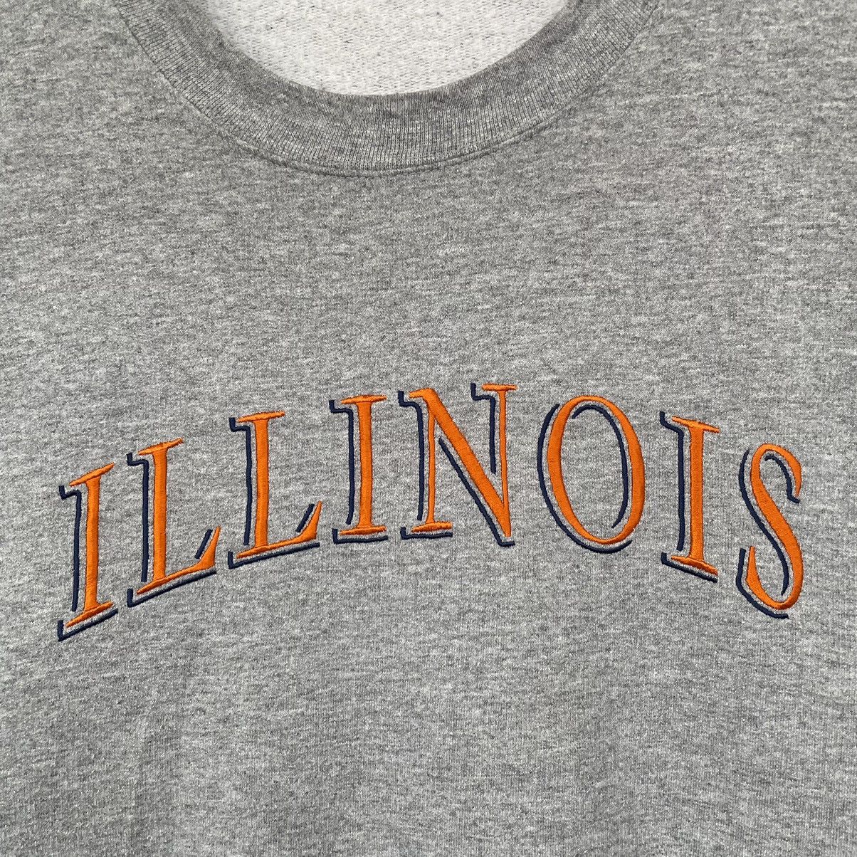 Vintage Vintage 1990s Illinois Crewneck Sweatshirt Size US L / EU 52-54 / 3 - 2 Thumbnail