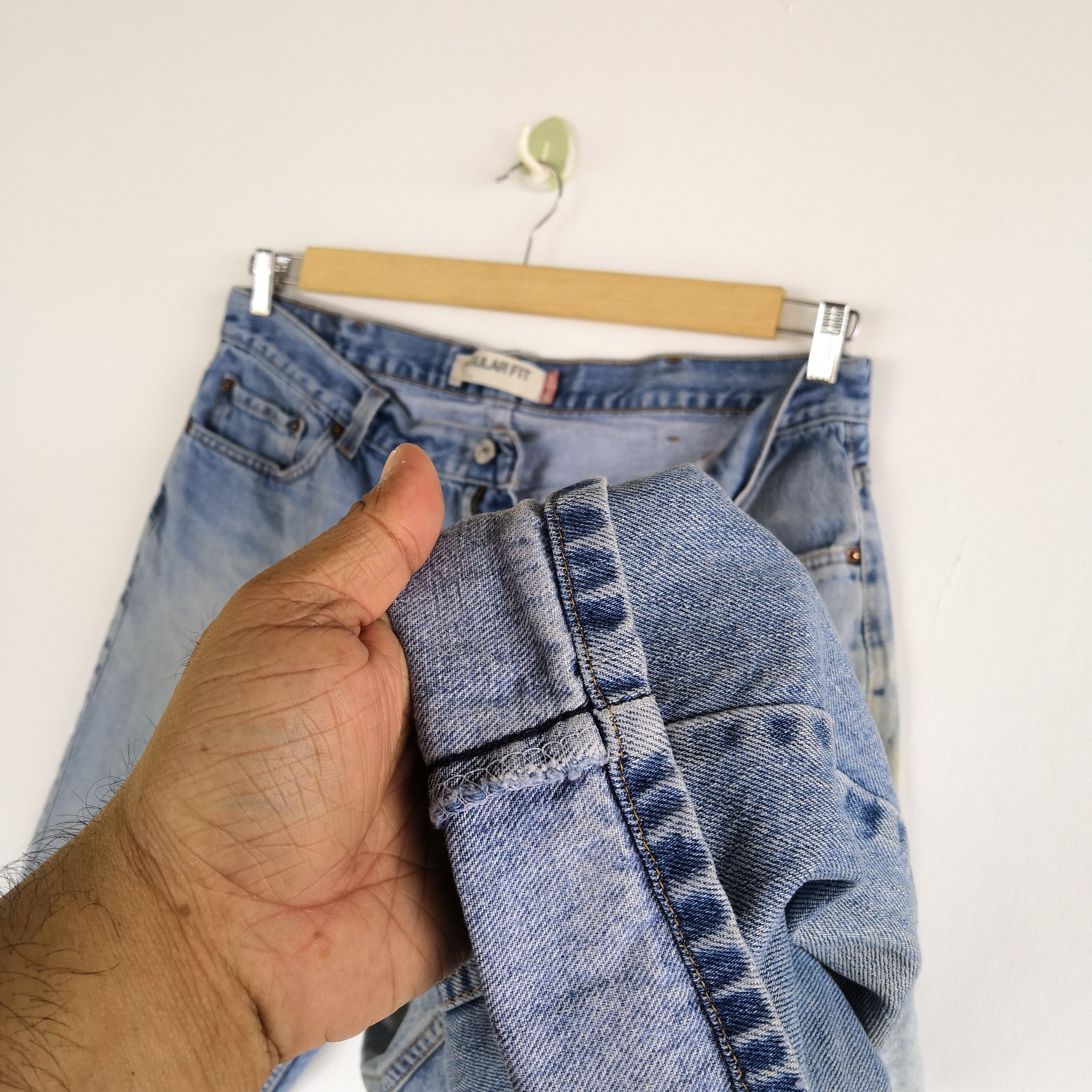 Levi's Vintage Y2K Levis 505 Light Wash Denim Levi's Faded Jeans Size US 38 / EU 54 - 9 Thumbnail