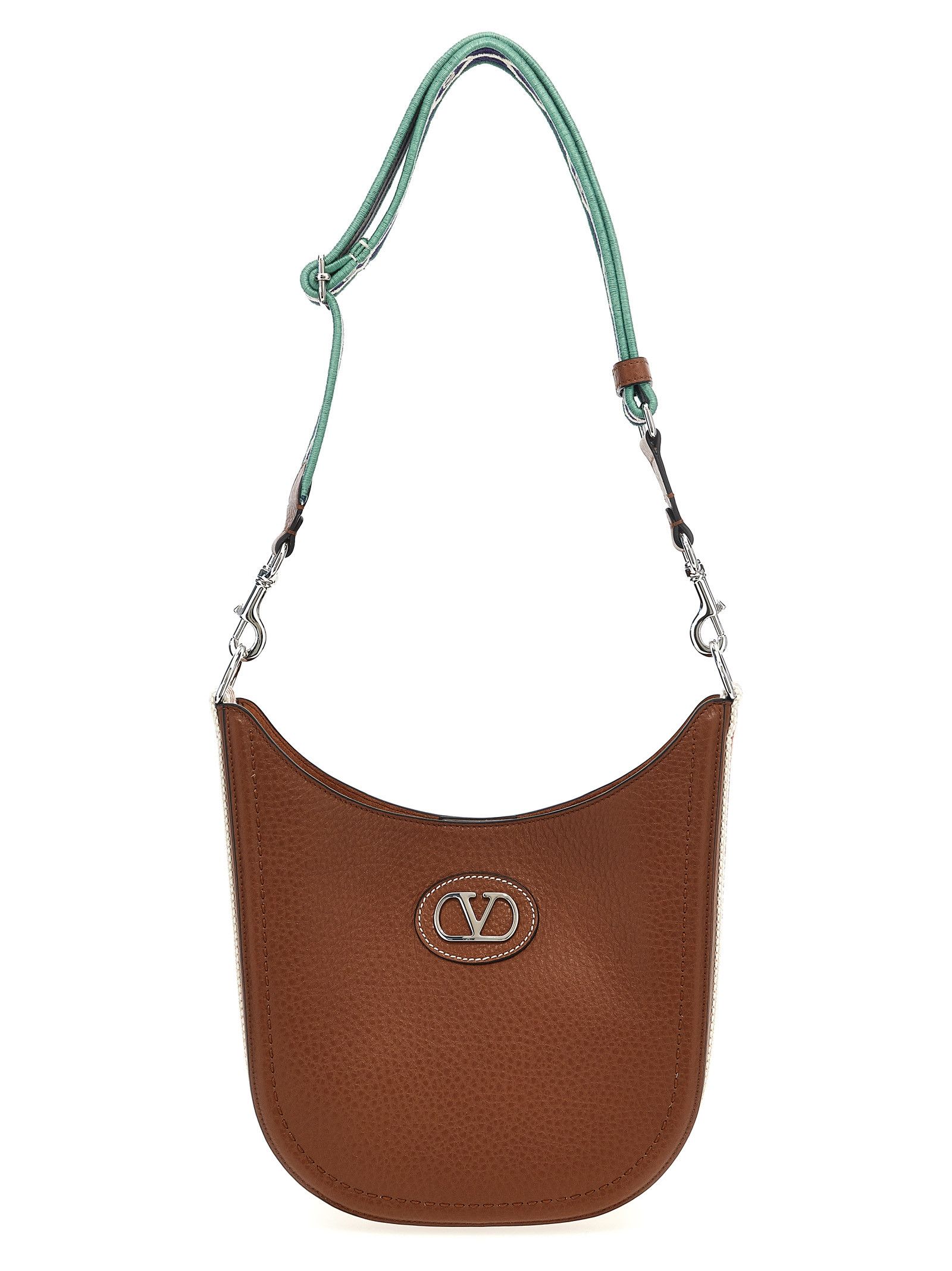 Valentino Two-Tone Canvas Vlogo Signature Crossbody Bag