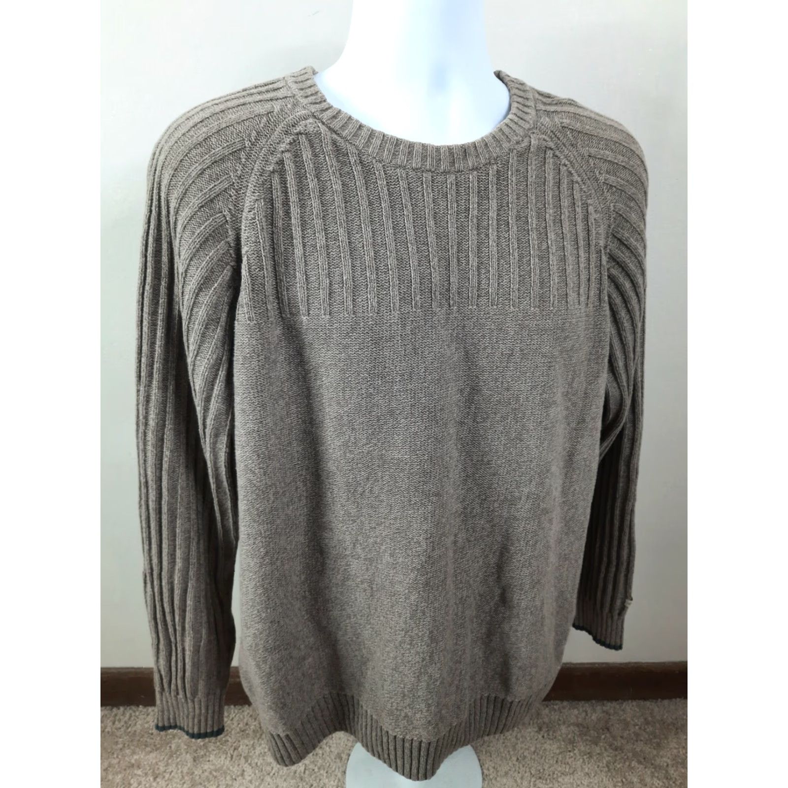 Vintage VINTAGE Columbia Sportswear Men’s Size L Sweater Long Sleeve Pullover Brown Crewneck Heavyweight Knit S3M Size US L / EU 52-54 / 3 - 6 Thumbnail