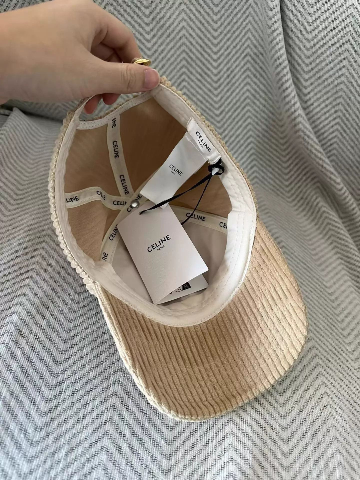 Celine Celine Corduroy Baseball Cap L New Size ONE SIZE - 2 Thumbnail