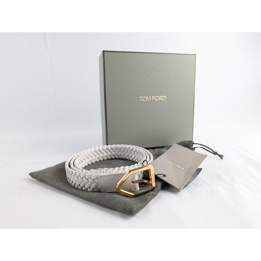 Tom Ford o1rshd1 Size: 105cm / Men's Leather Belts in White Size 40 - 8 Thumbnail