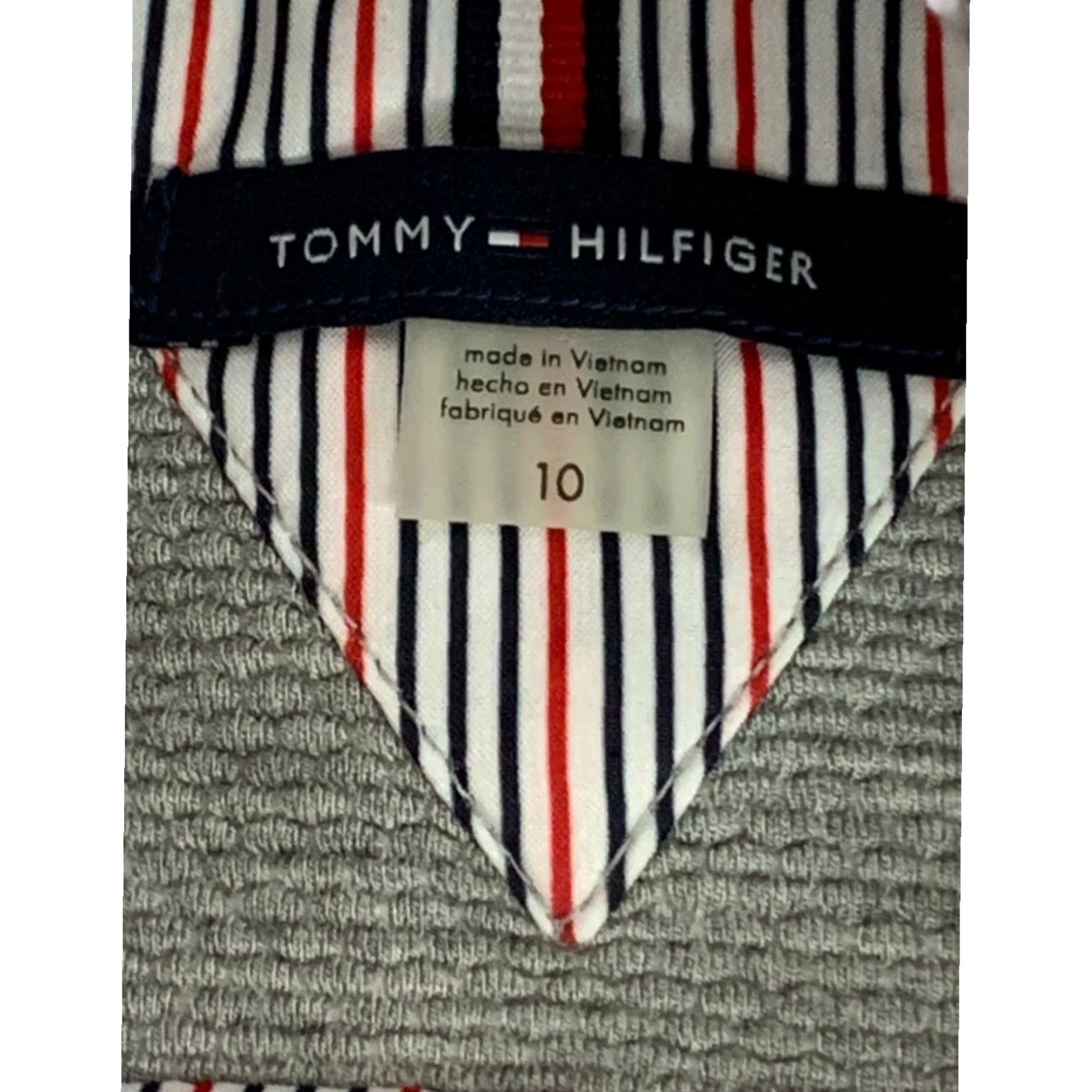 Tommy Hilfiger Tommy Hilfiger Womens Gray Knit Blazer Elbow Patches Size 10 - Blazer, Gray, Knit, Elbow Patches, Tommy Hilfiger, Women Size L / US 10 / IT 46 - 4 Thumbnail