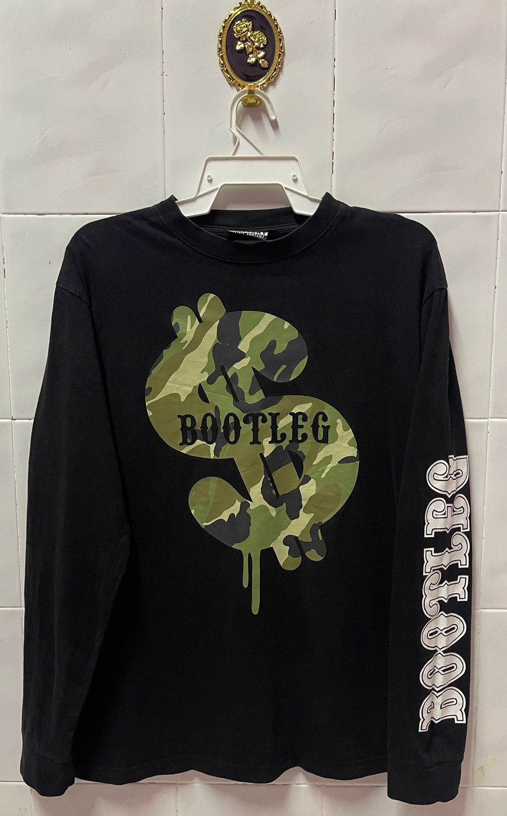 Image of Designer X Octopus Army Advisory Long Sleeve in Black, Men's (Size XL)