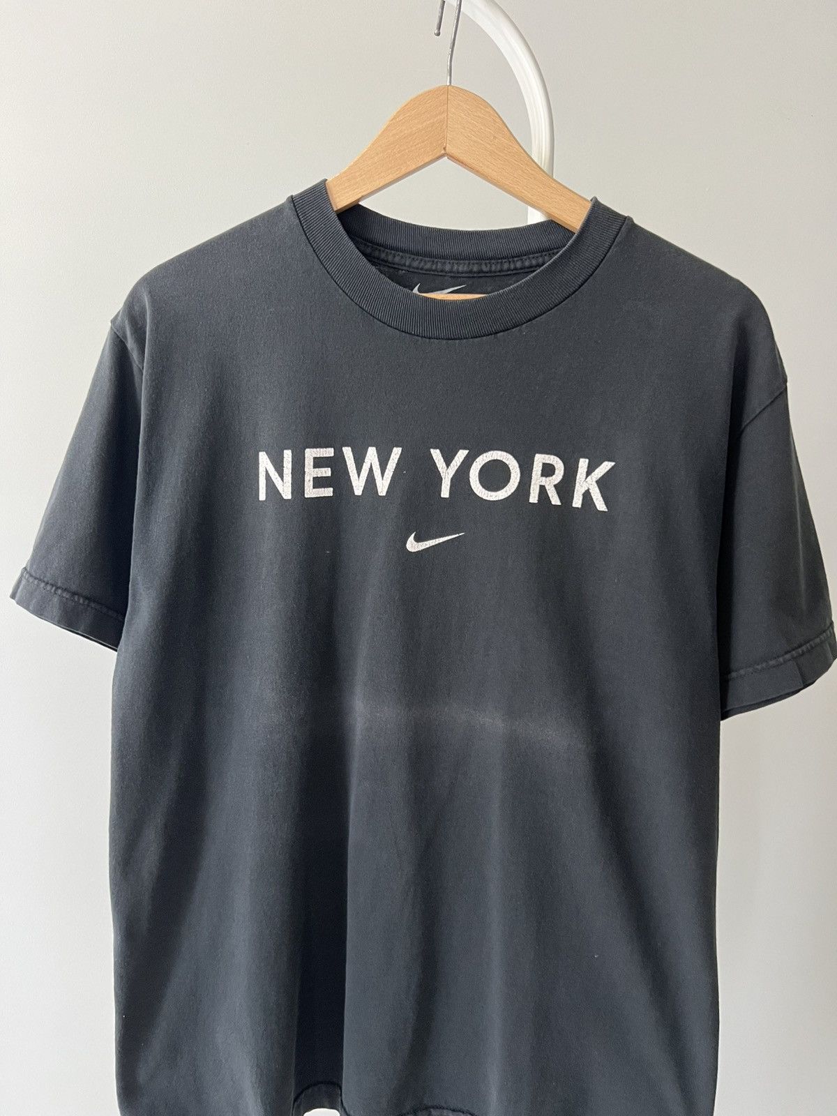 Nike Nike New York Center Check Tee Vintage Faded Size US M / EU 48-50 / 2 - 3 Thumbnail