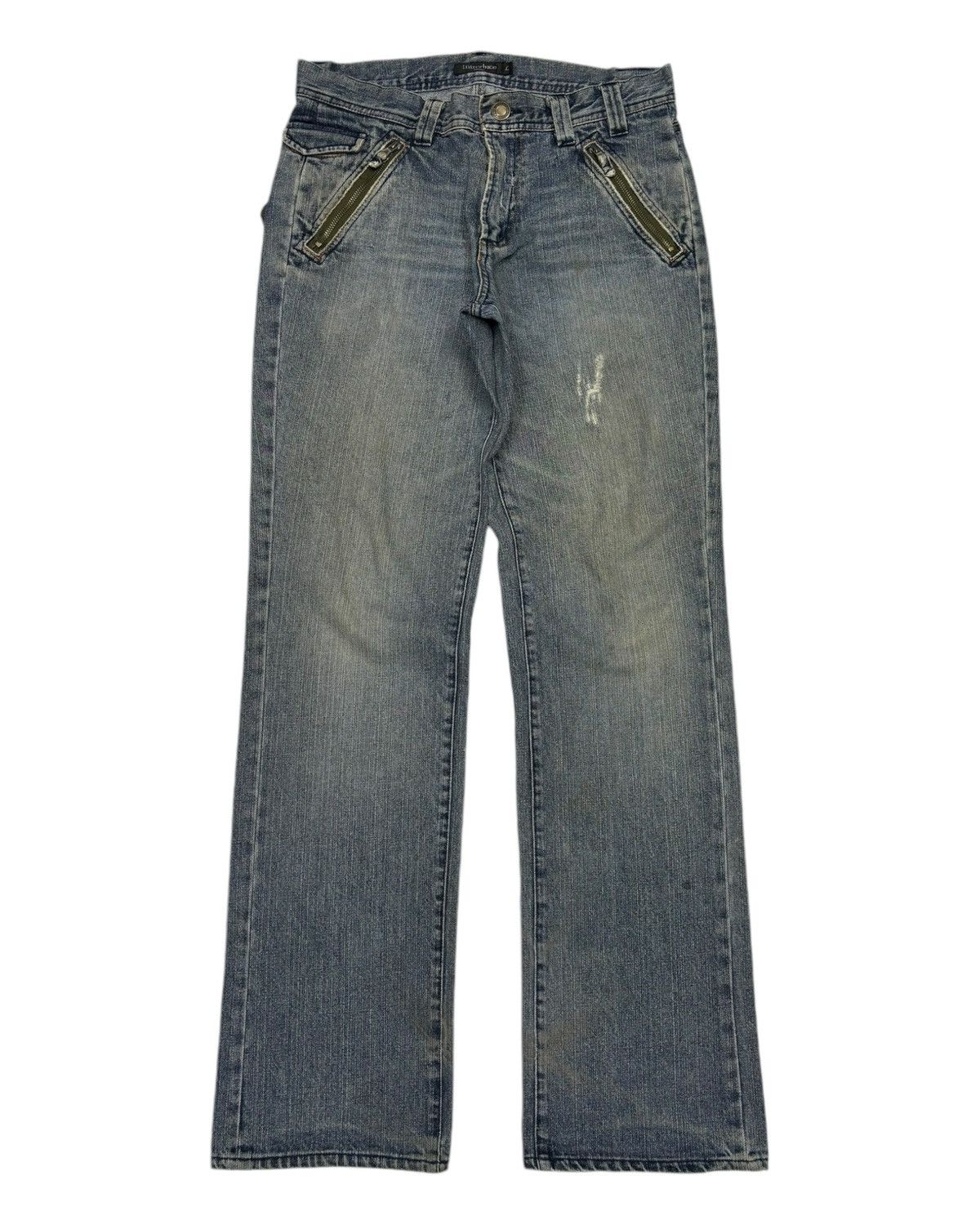 Tete Homme Vintage INTRODUCE HOMME Zipper Pocket Distressed Denim Loose Size US 32 / EU 48 - 7 Thumbnail