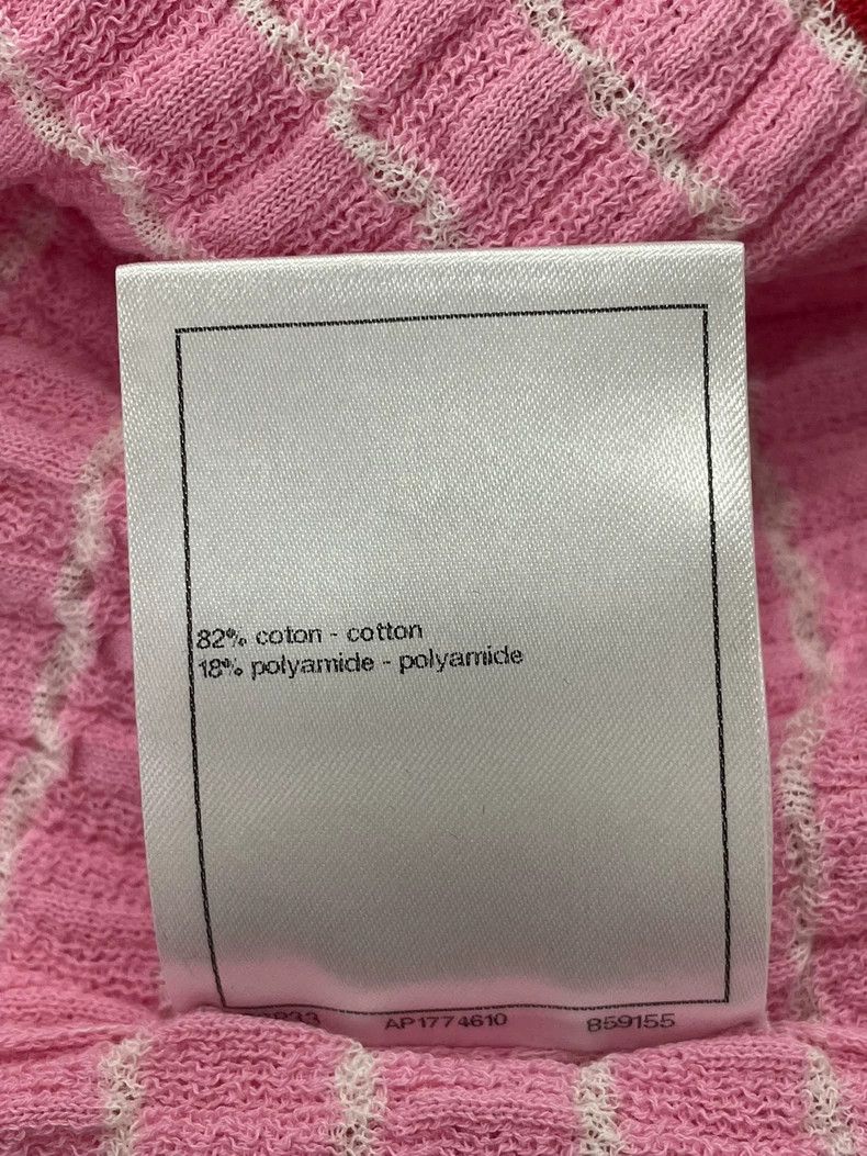 Chanel chanel 24 pink and white colour-matched striped double C v Size XS / US 0-2 / IT 36-38 - 7 Thumbnail