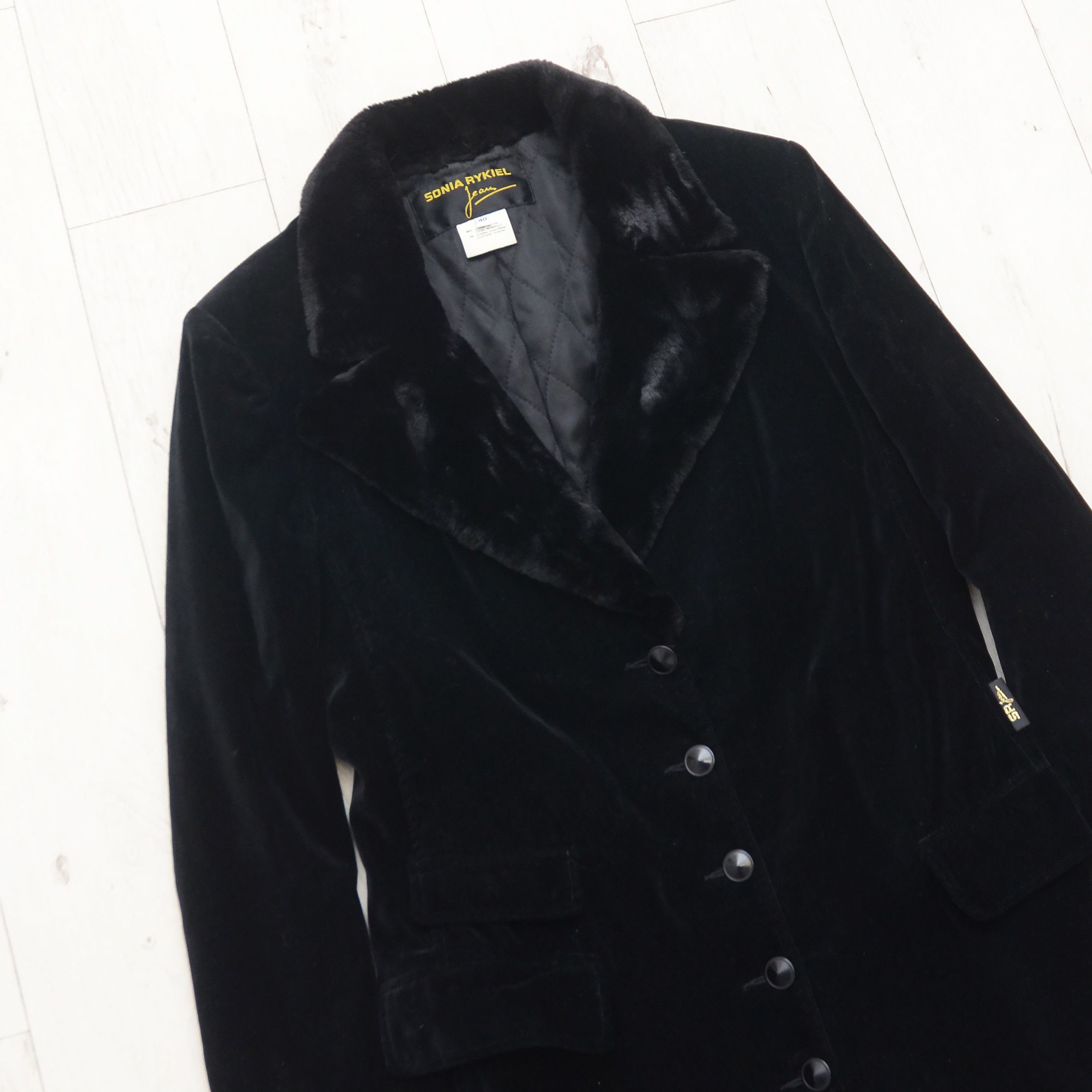 Sonia Rykiel Sonia Rykiel Paris Velvet Vintage Coat Velour Avant Garde Size M / US 6-8 / IT 42-44 - 5 Thumbnail