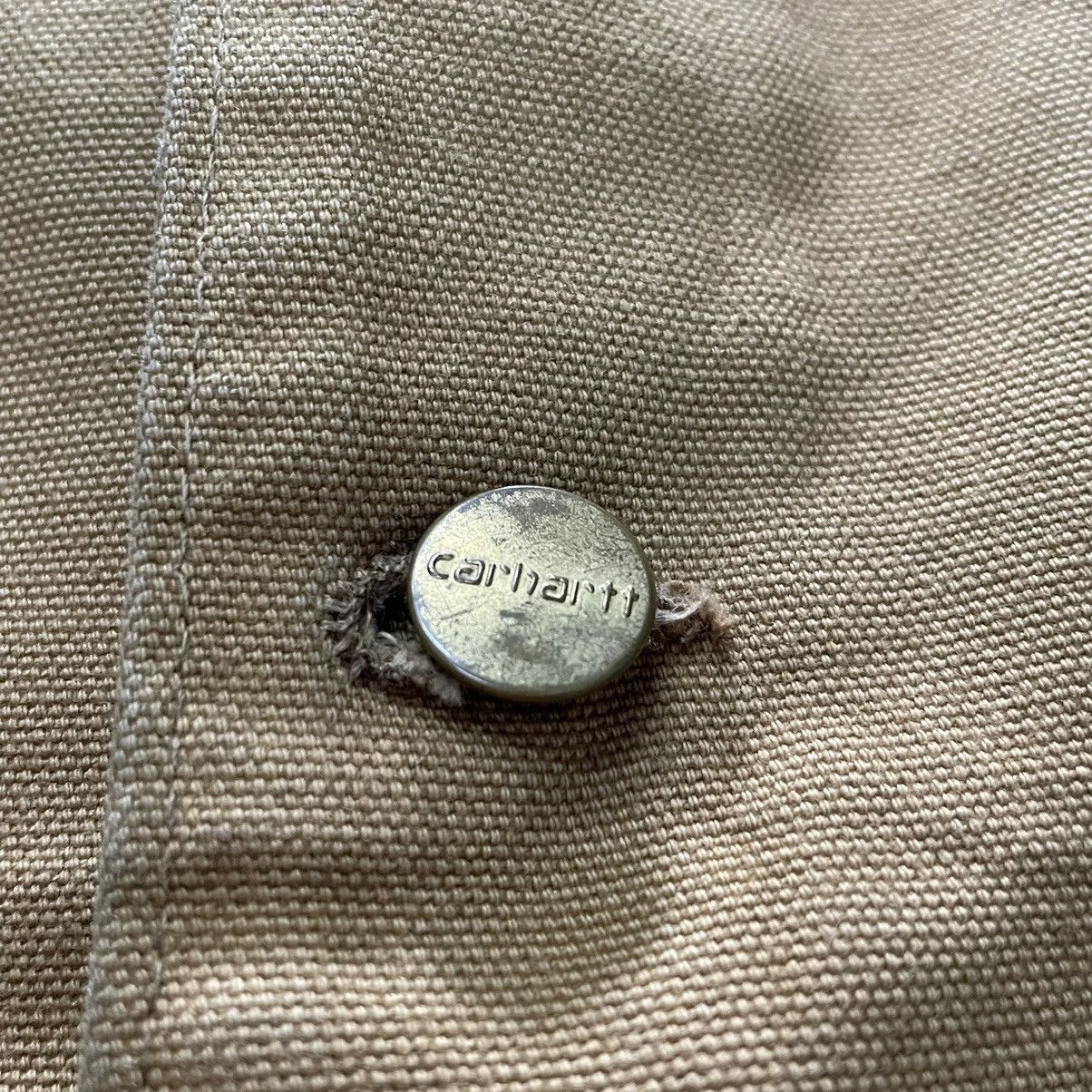 Carhartt × Vintage 80s Vintage Carhartt Blanked Lined Chore Jacket Made In USA Size US L / EU 52-54 / 3 - 14 Thumbnail