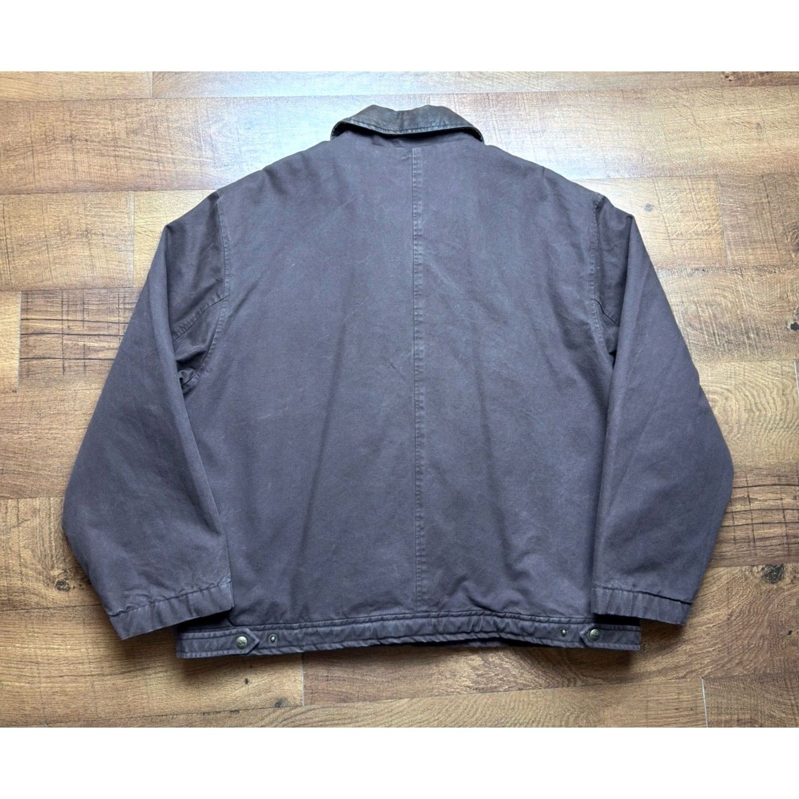 Timberland Timberland Weathergear Chore Jacket Coat Vintage Trucker XL Brown Leather Size US XL / EU 56 / 4 - 3 Thumbnail