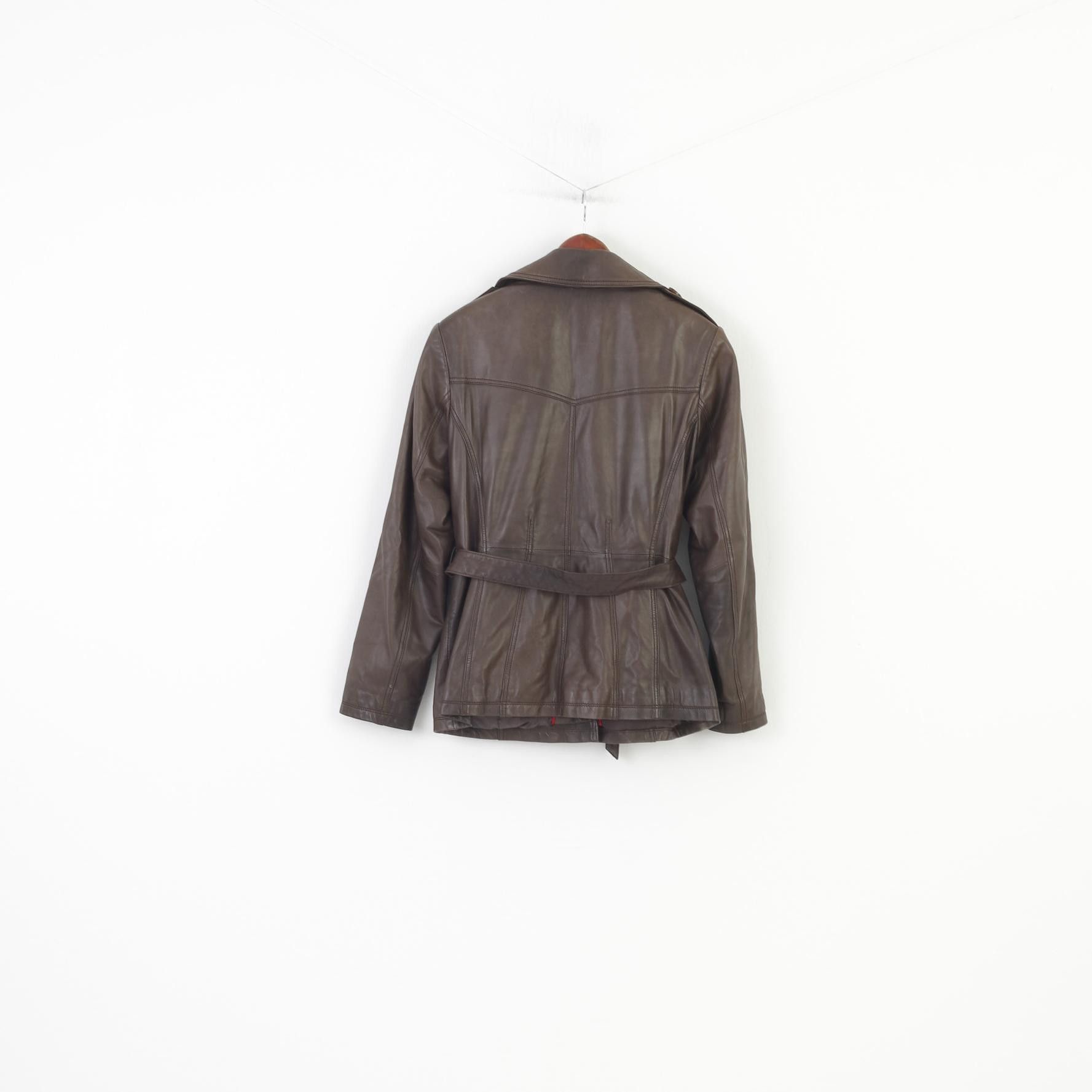 C&A × Vintage Yessica Woman 42 M Soft Leather Jacket C&A Brown 0504 Size M / US 6-8 / IT 42-44 - 9 Thumbnail