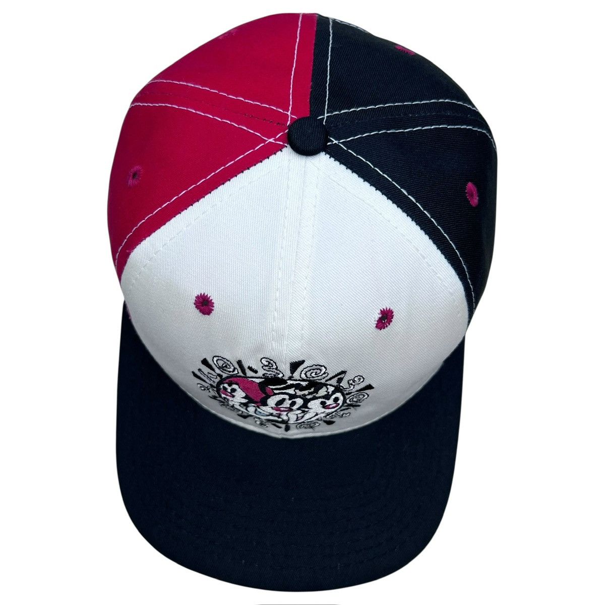 Warner Bros 1993 Animaniacs Warner Bros Color Block Embroidered Snapback Size ONE SIZE - 7 Thumbnail