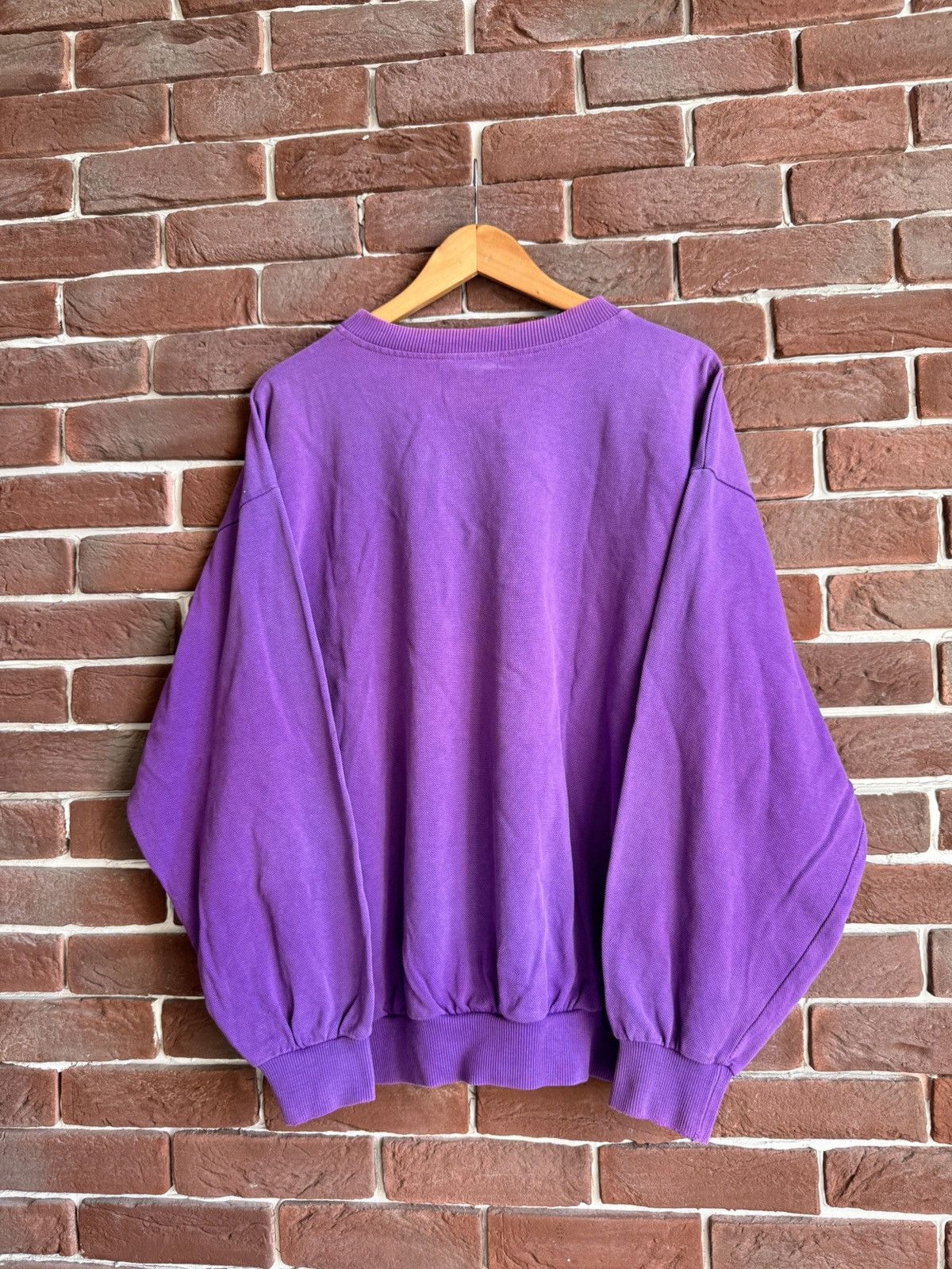 Lacoste Vintage 90s Lacoste Sweatshirt Crewneck Washed Purple Logo Size US L / EU 52-54 / 3 - 2 Thumbnail
